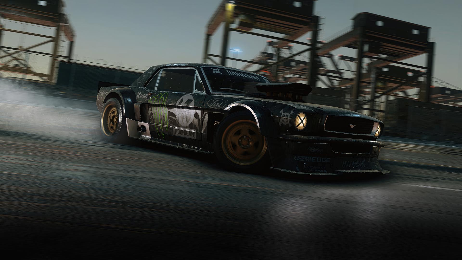 نمای جلویی فورد موستانگ ۱۹۶۵ در بازی Need for Speed ​​Unbound