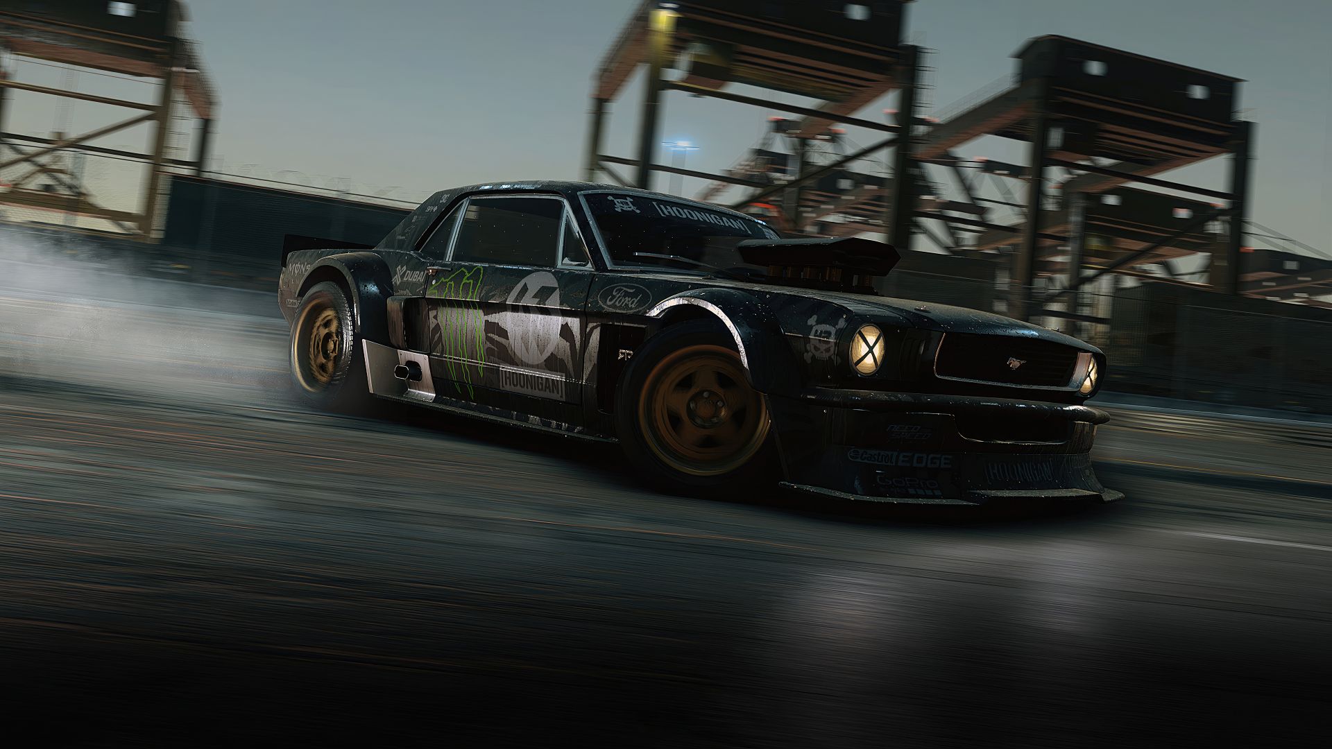 نمای جلویی فورد موستانگ ۱۹۶۵ در بازی Need for Speed ​​Unbound