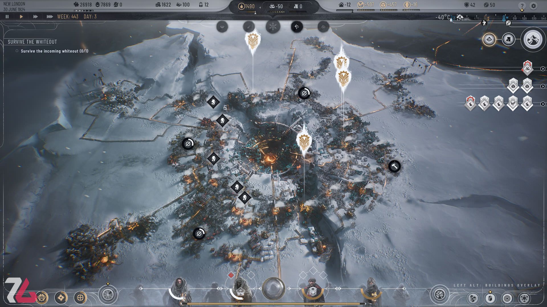 شهر در بازی Frostpunk 2 