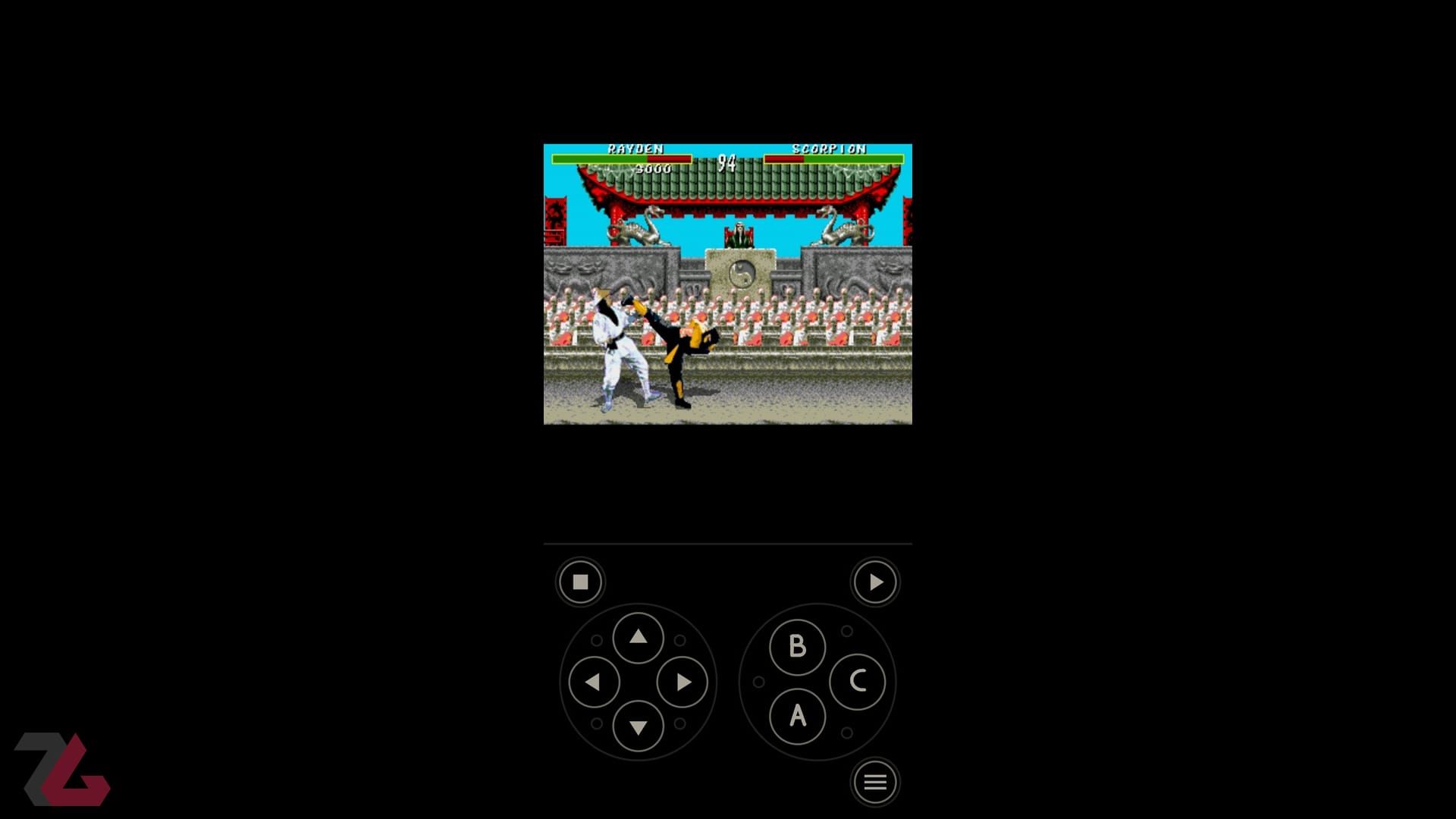 اجرای بازی مورتال کامبت با نرم‌افزار شبیه‌ساز Fullroid روی اندروید