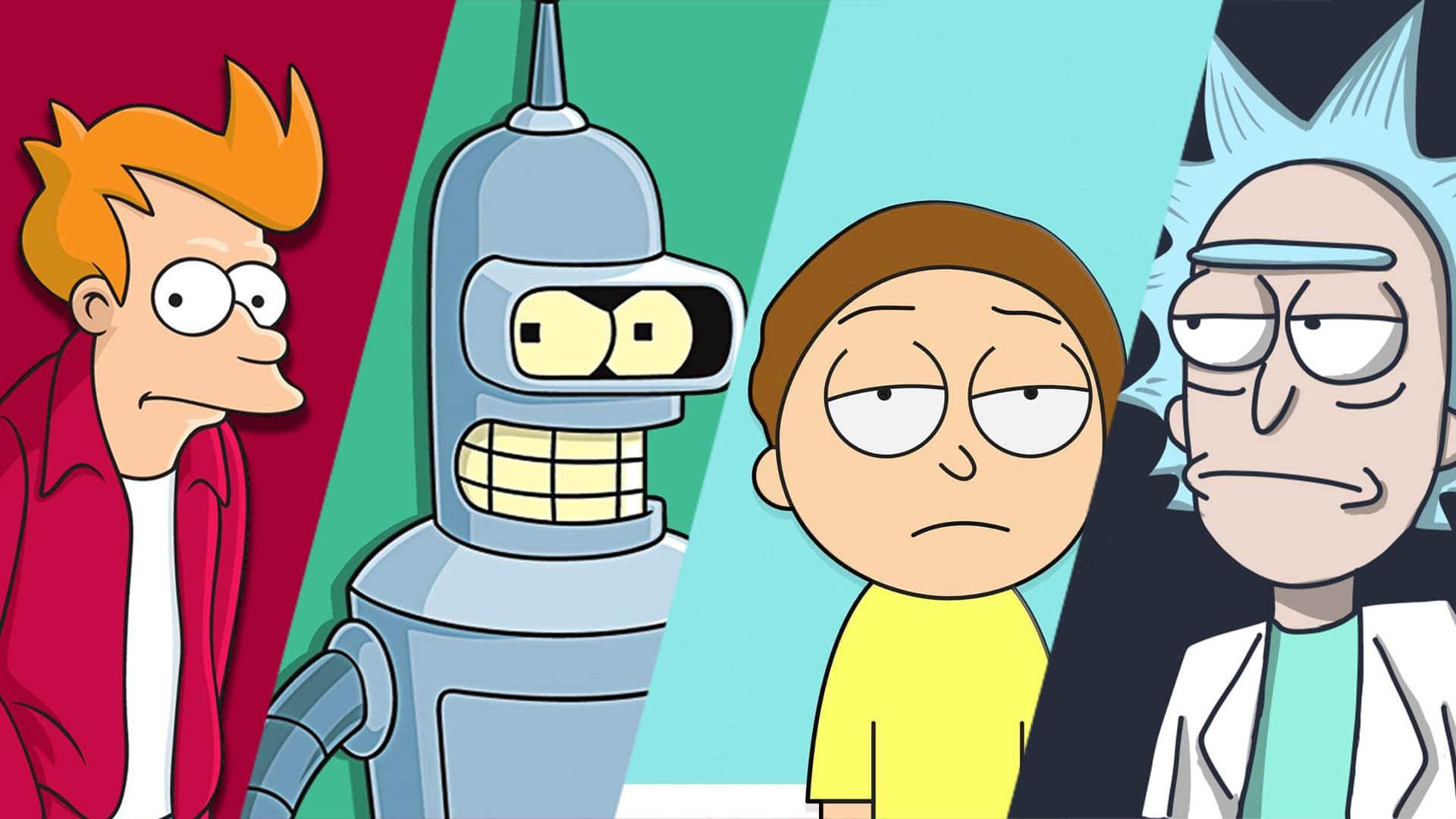 انیمیشن rick and morty دربرابر انیمیشن futurama