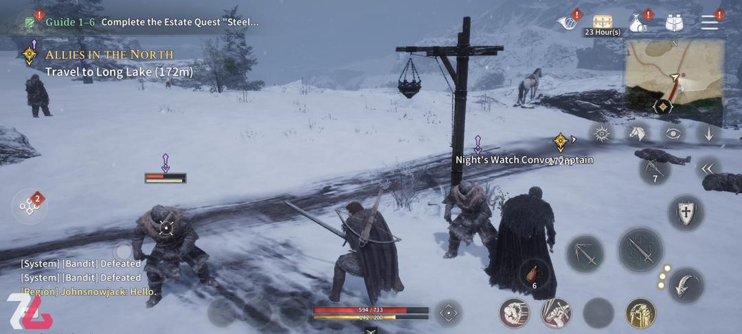 سیستم مبارزره در بازی موبایل Game of Thrones: Kingsroad