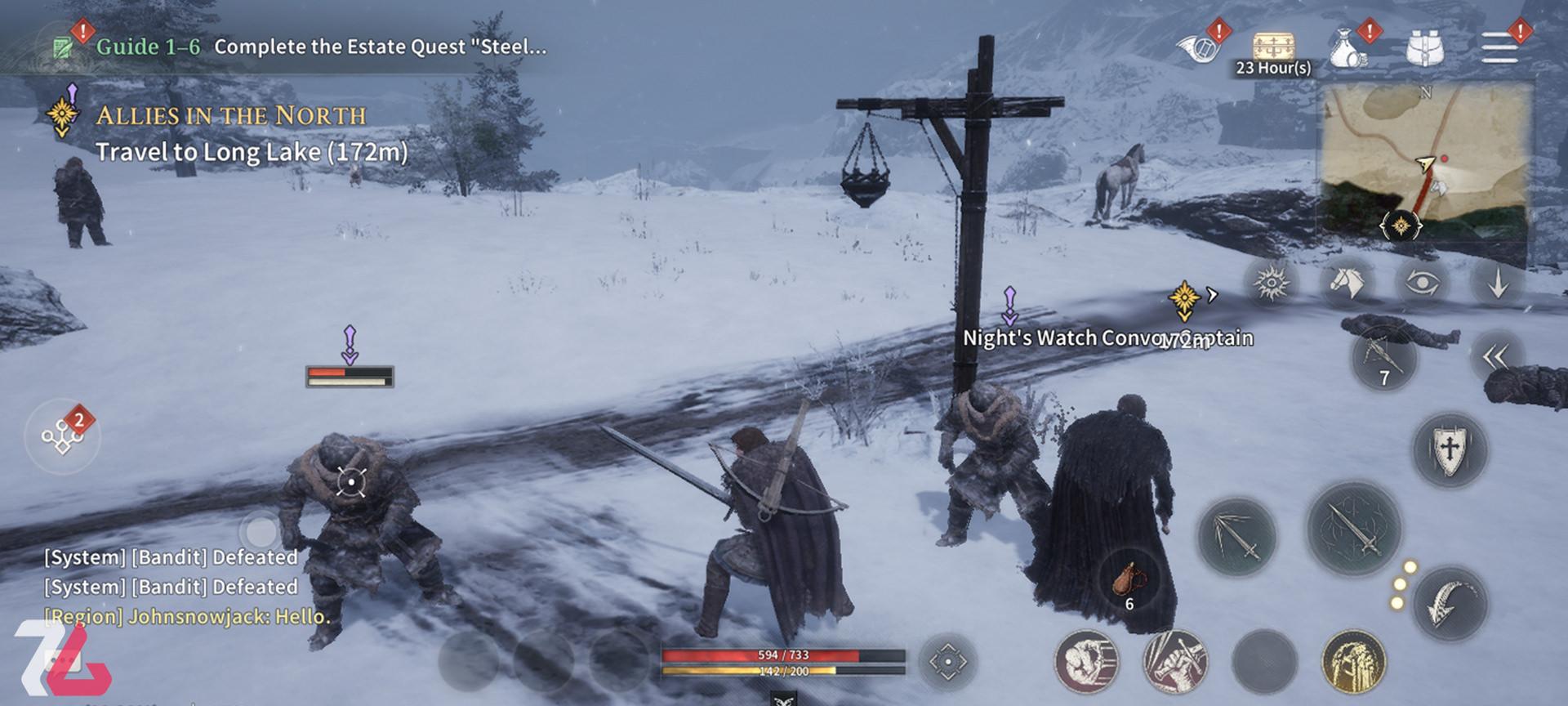 سیستم مبارزره در بازی موبایل Game of Thrones: Kingsroad