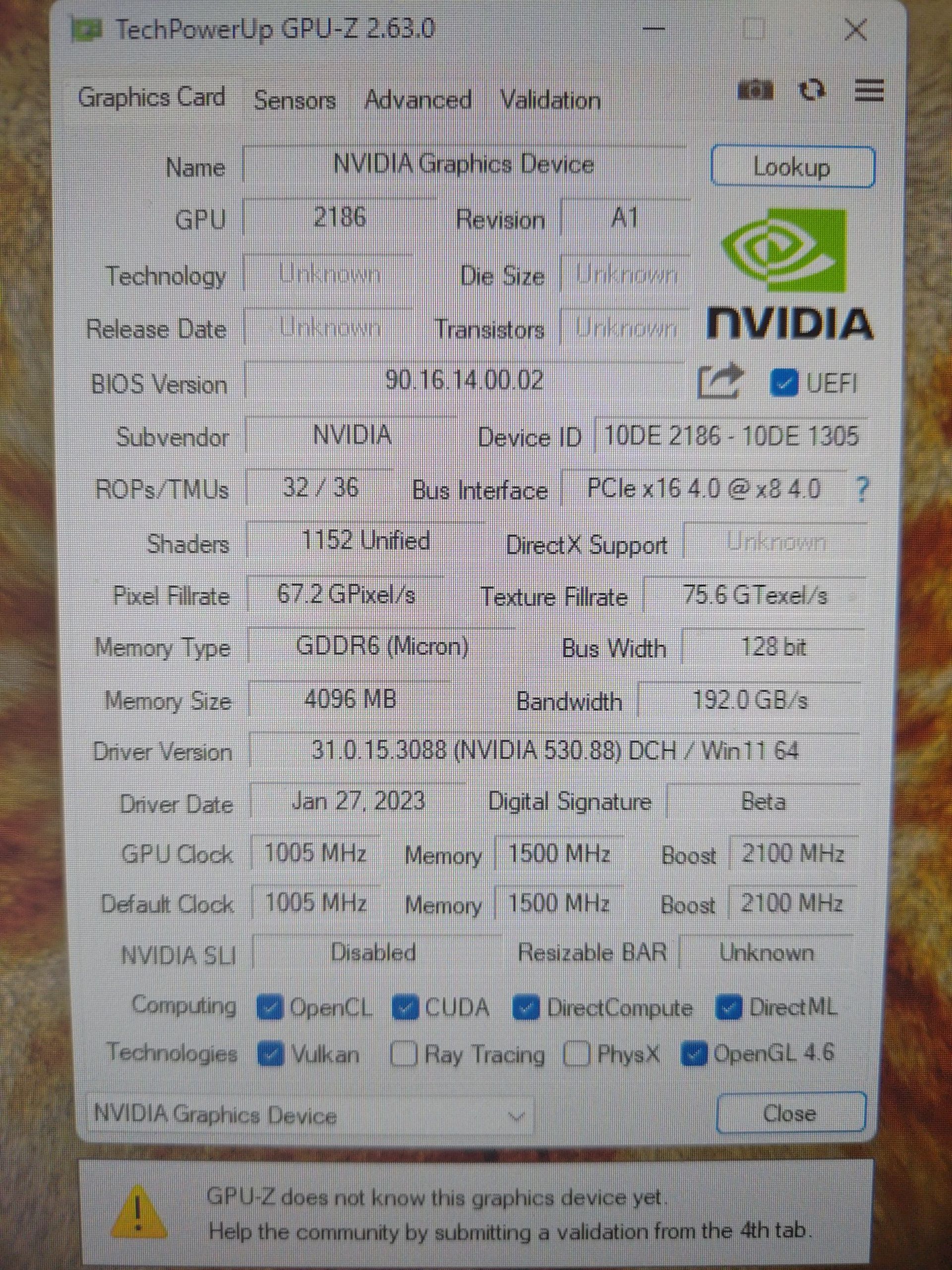 مشخصات فنی مدل اولیه کارت گرافیک GTX 1650 Super شرکت انویدیا