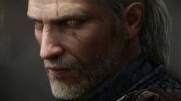 نمای نزدیک از چهره گرالت (Geralt) در بازی The Witcher 3 Wild Hunt
