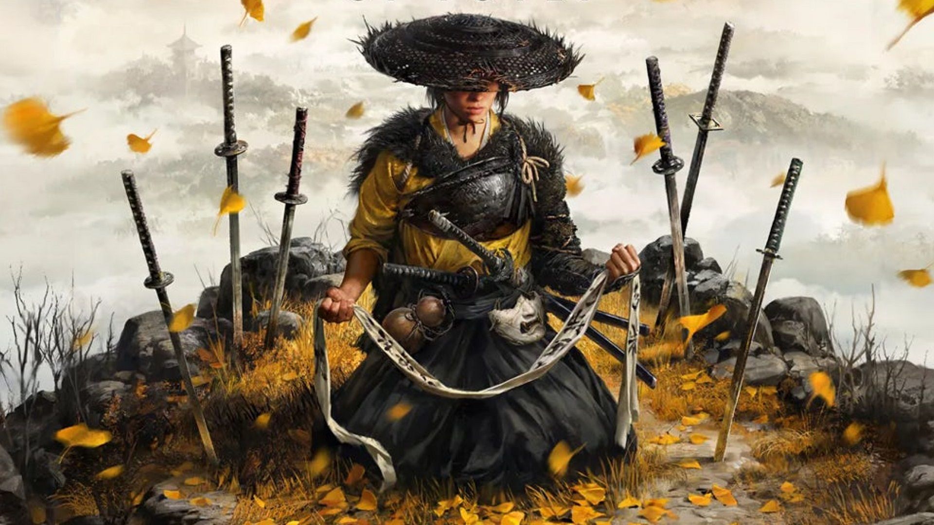 آمادگی آتسو برای انتقام‌جویی در پوستر بازی Ghost of Yōtei