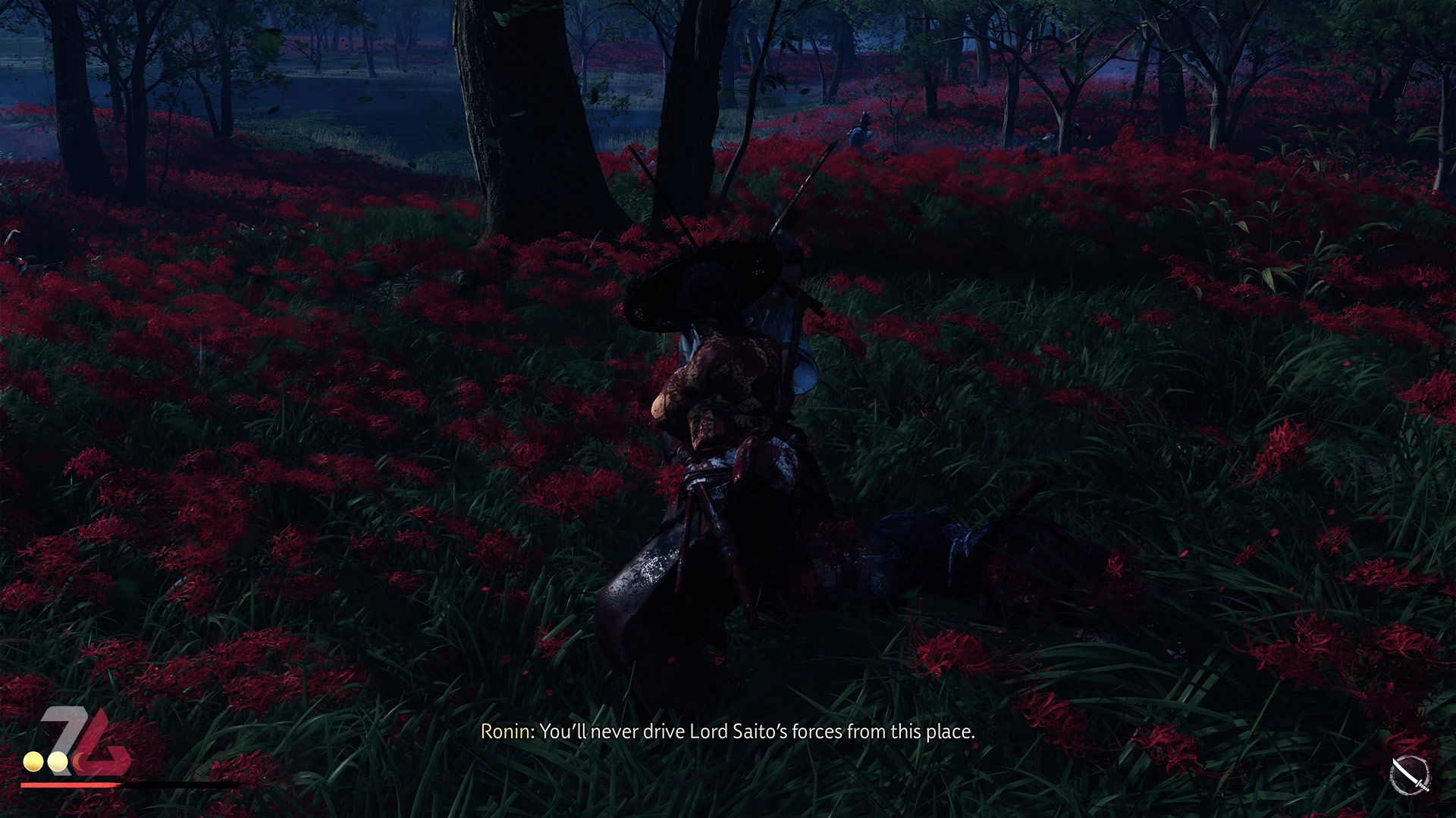 لباس خونی شخصیت در بازی Ghost of Yotei (گوست آو یوته)