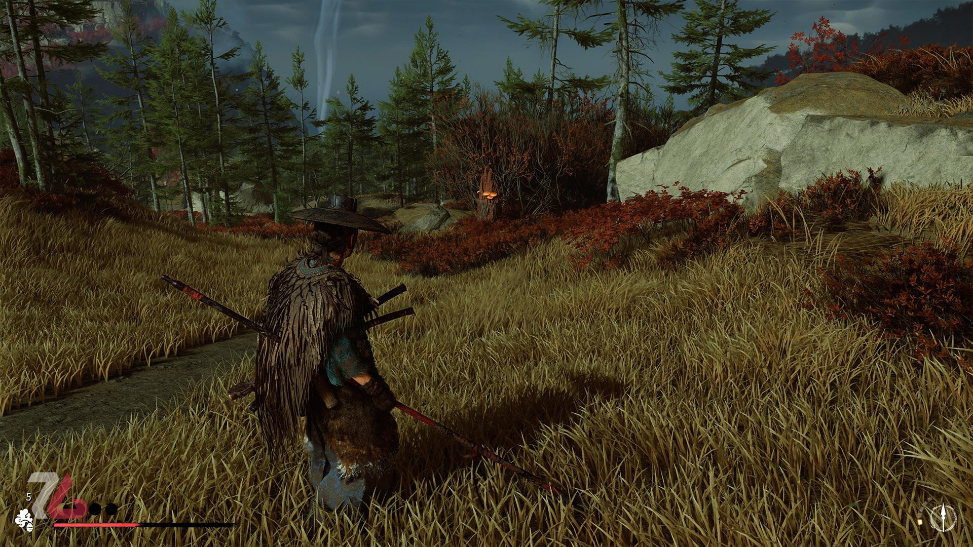 آتسو در طبیعت چشم‌نواز بازی گوست آو یوته کنسول پلی استیشن 5 سونی