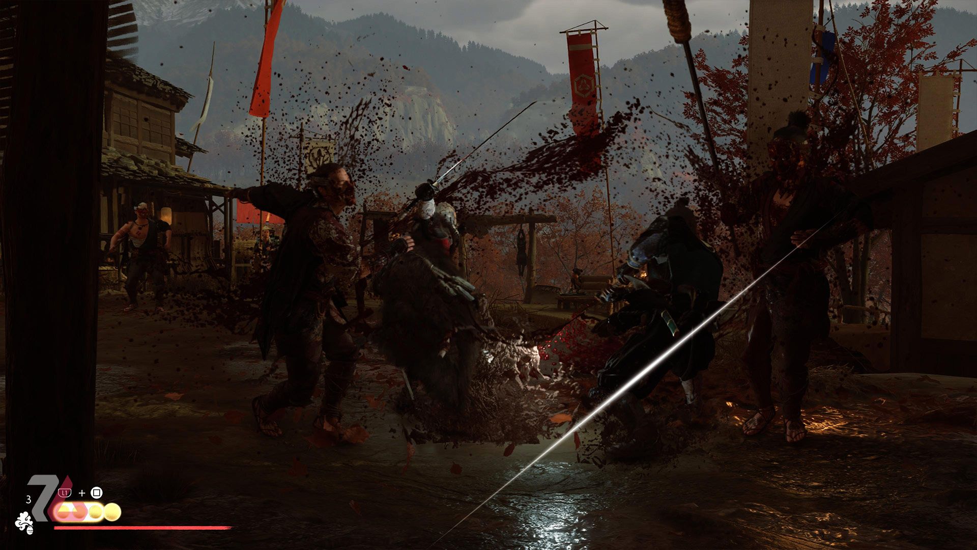 نبرد با دشمن در قالب Standoff در بازی Ghost of Yotei