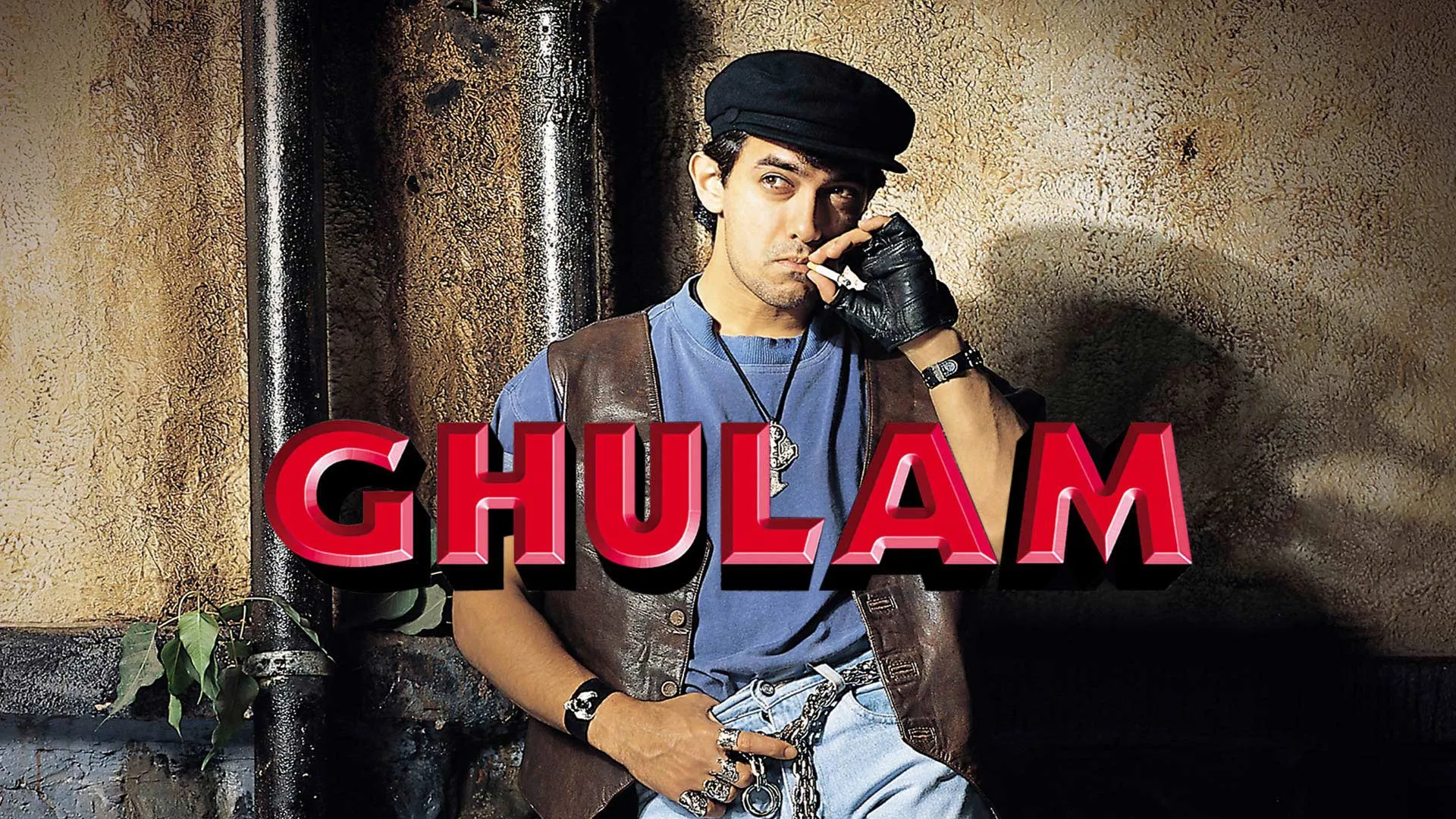 Ghulam_aamir_khan_is_smoking_in_leather-vest