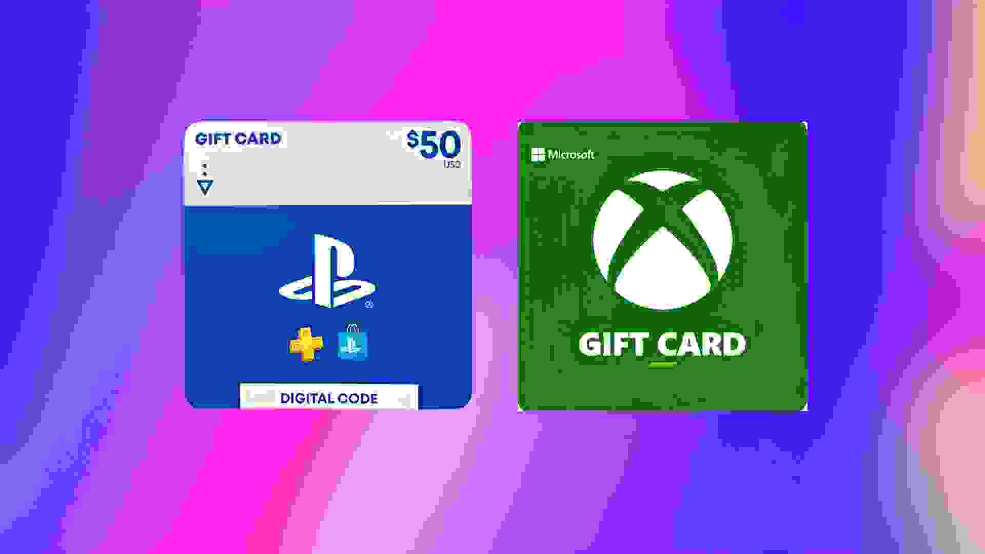 گیفت کارت پلی استیشن و ایکس باکس