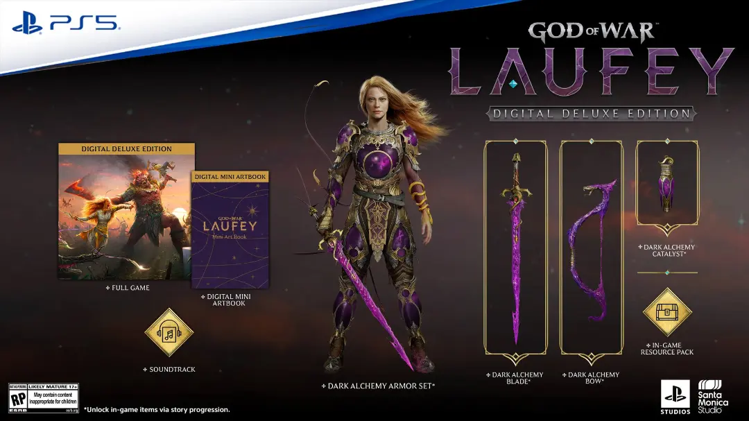 مجموعه آیتم‌های نسخه دیجیتال دلوکس (Digital Deluxe Edition) بازی God of War Laufey