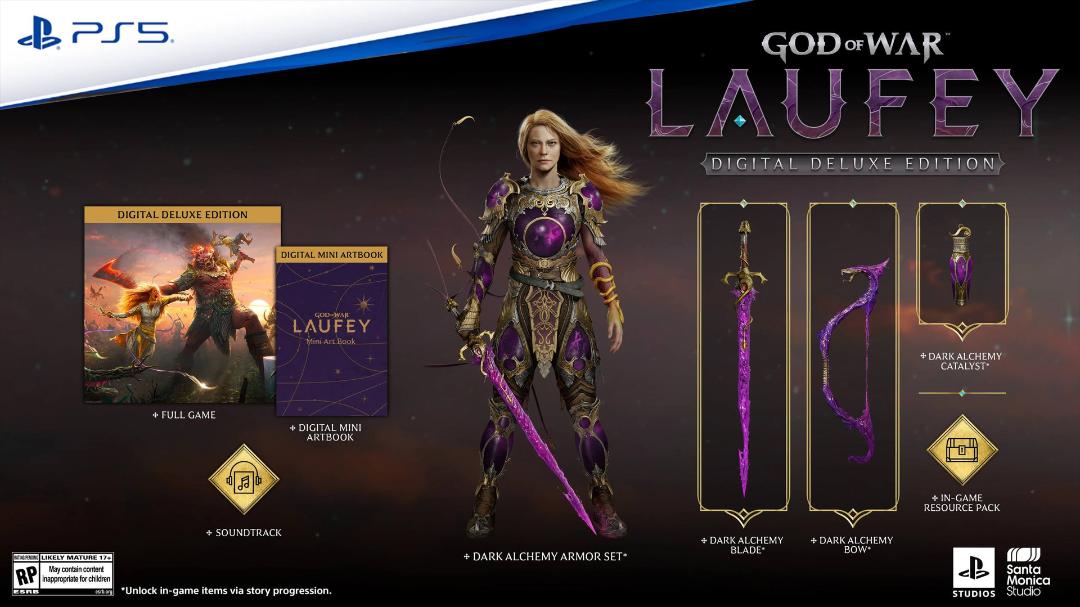 مجموعه آیتم‌های نسخه دیجیتال دلوکس (Digital Deluxe Edition) بازی God of War Laufey