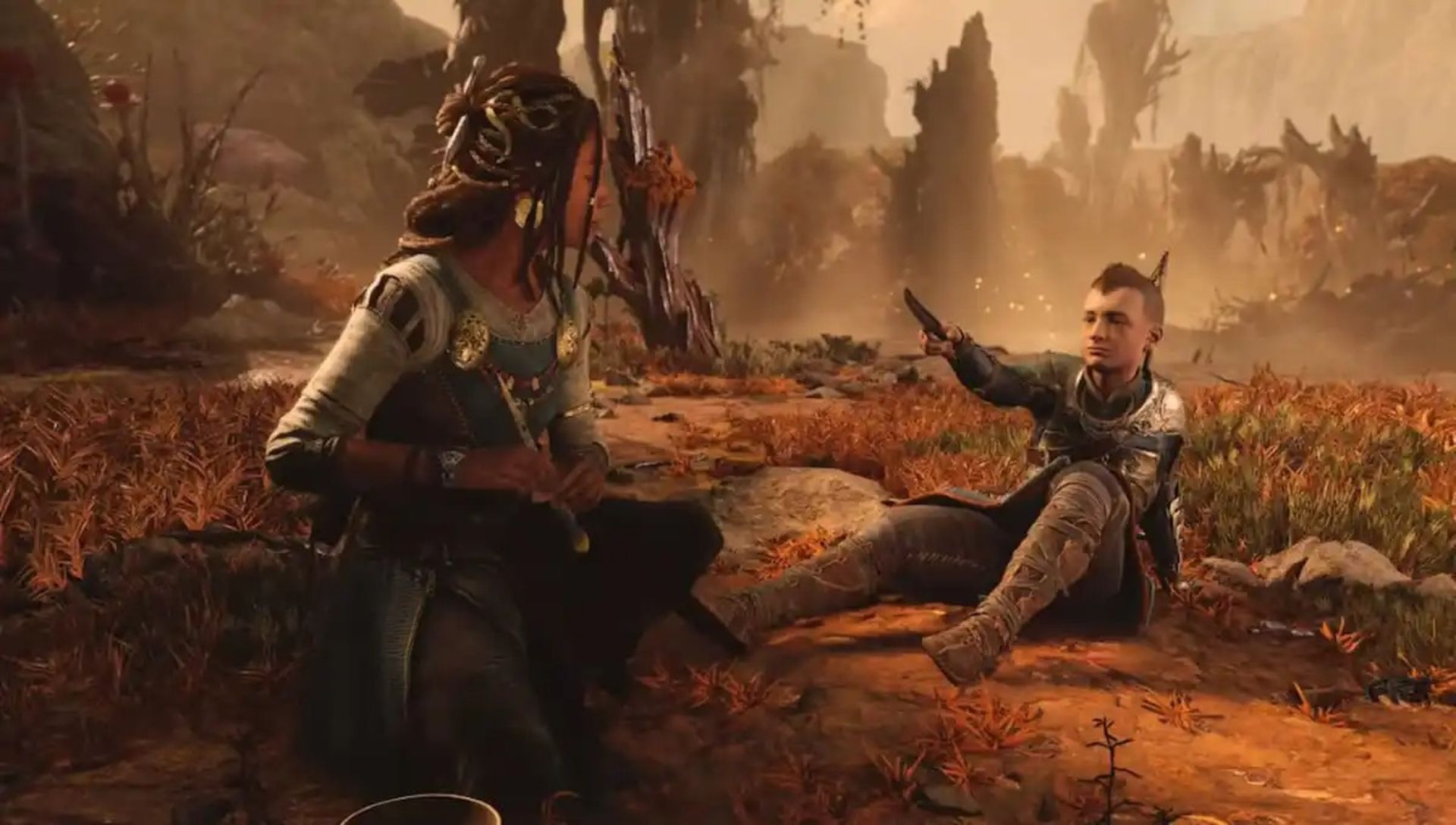  آنگربودا و آترئوس در بازی god of war ragnarok