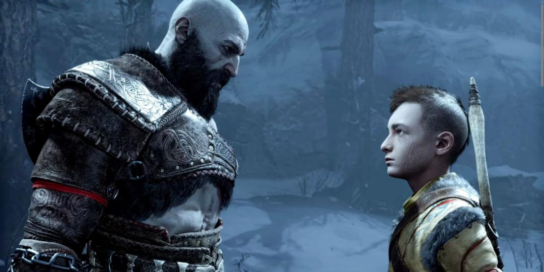 کریتوس و آترئوس در بازی God of War 2018