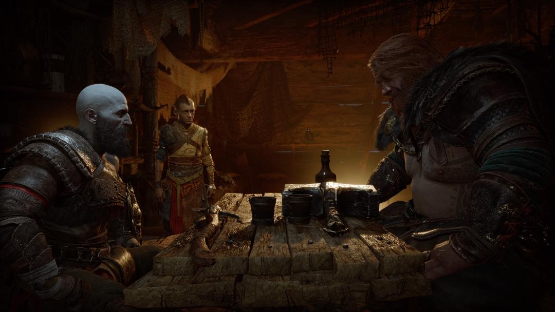 کریتوس و ثور در بازی god of war ragnarok