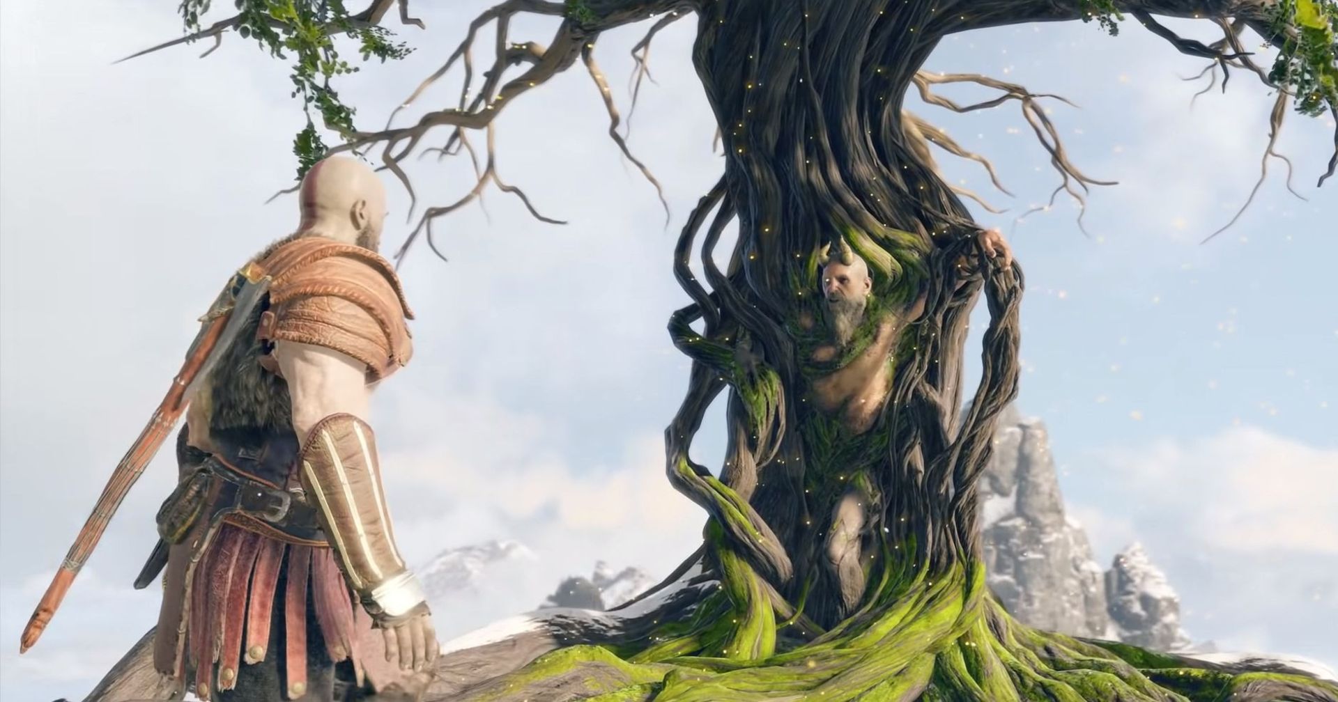 کریتوس و میمیر در بازی God of War