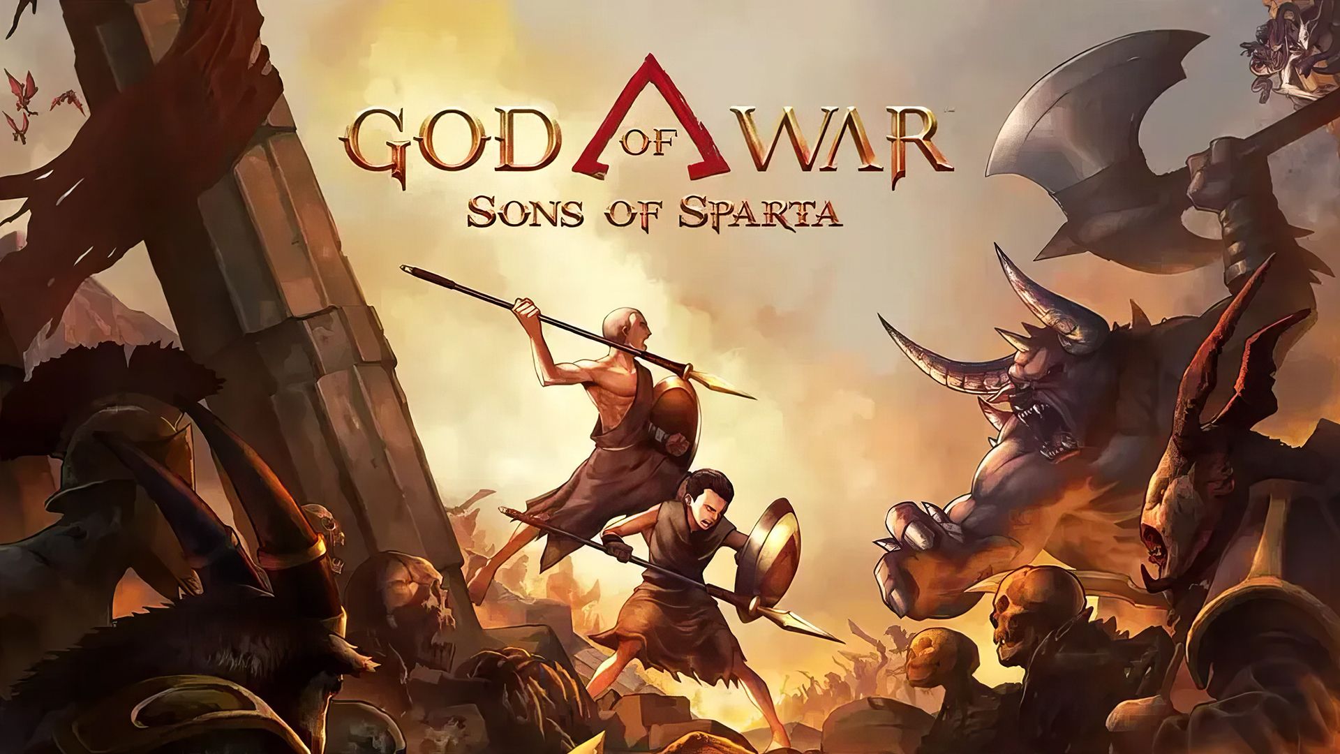 کریتوس جوان در بازی God of War: Sons of Sparta