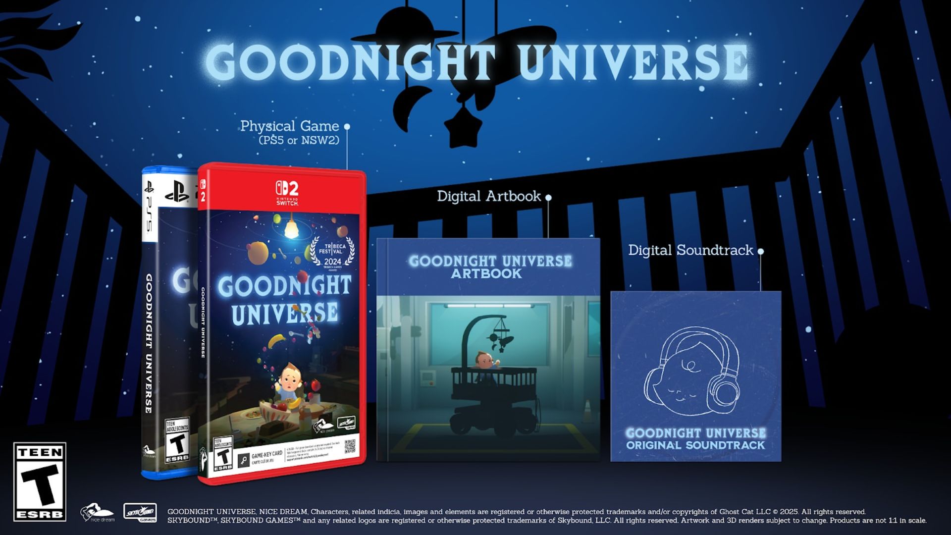 نسخه فیزیکی بازی Goodnight Universe