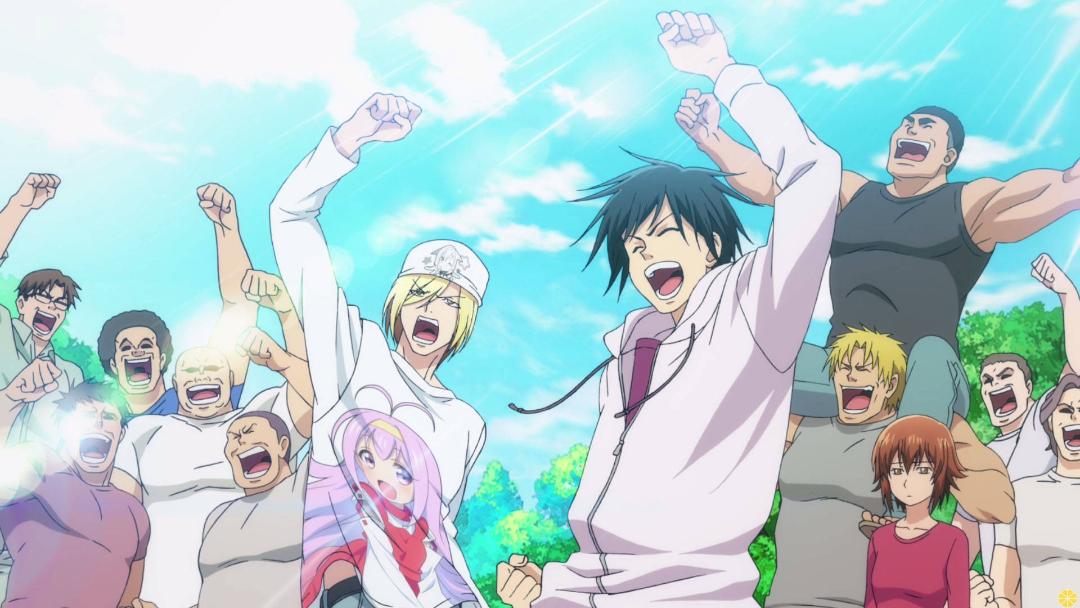 صحنه خوشحالی در انیمه Grand Blue