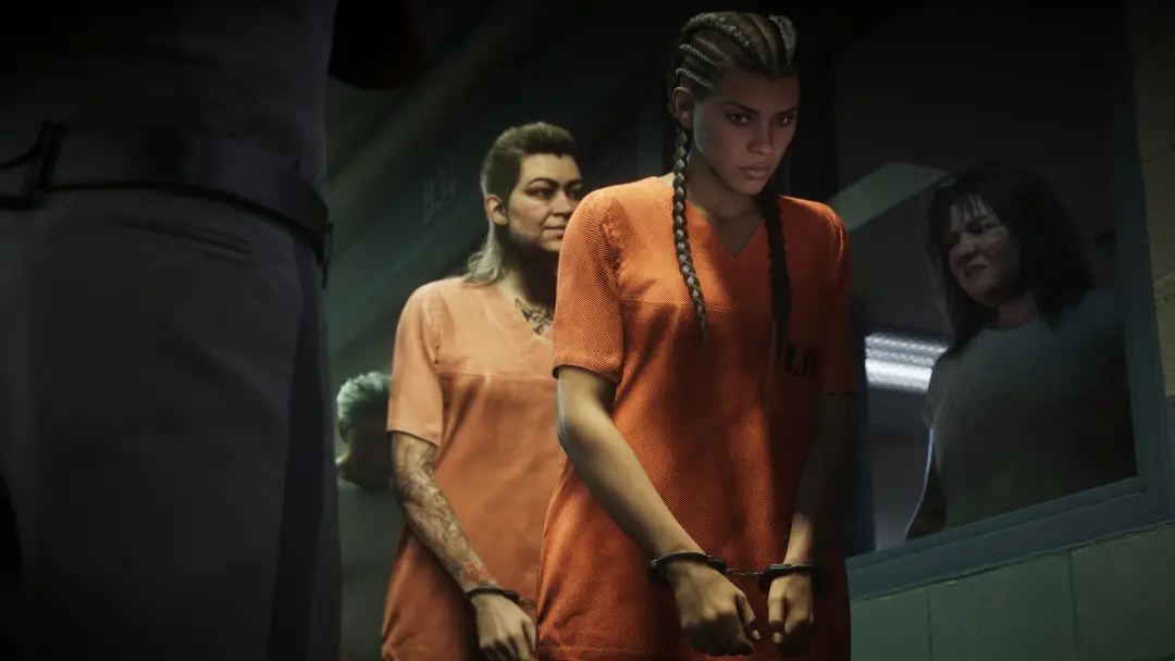 لوسیا (Lucia) با لباس زندان در بازی GTA 6