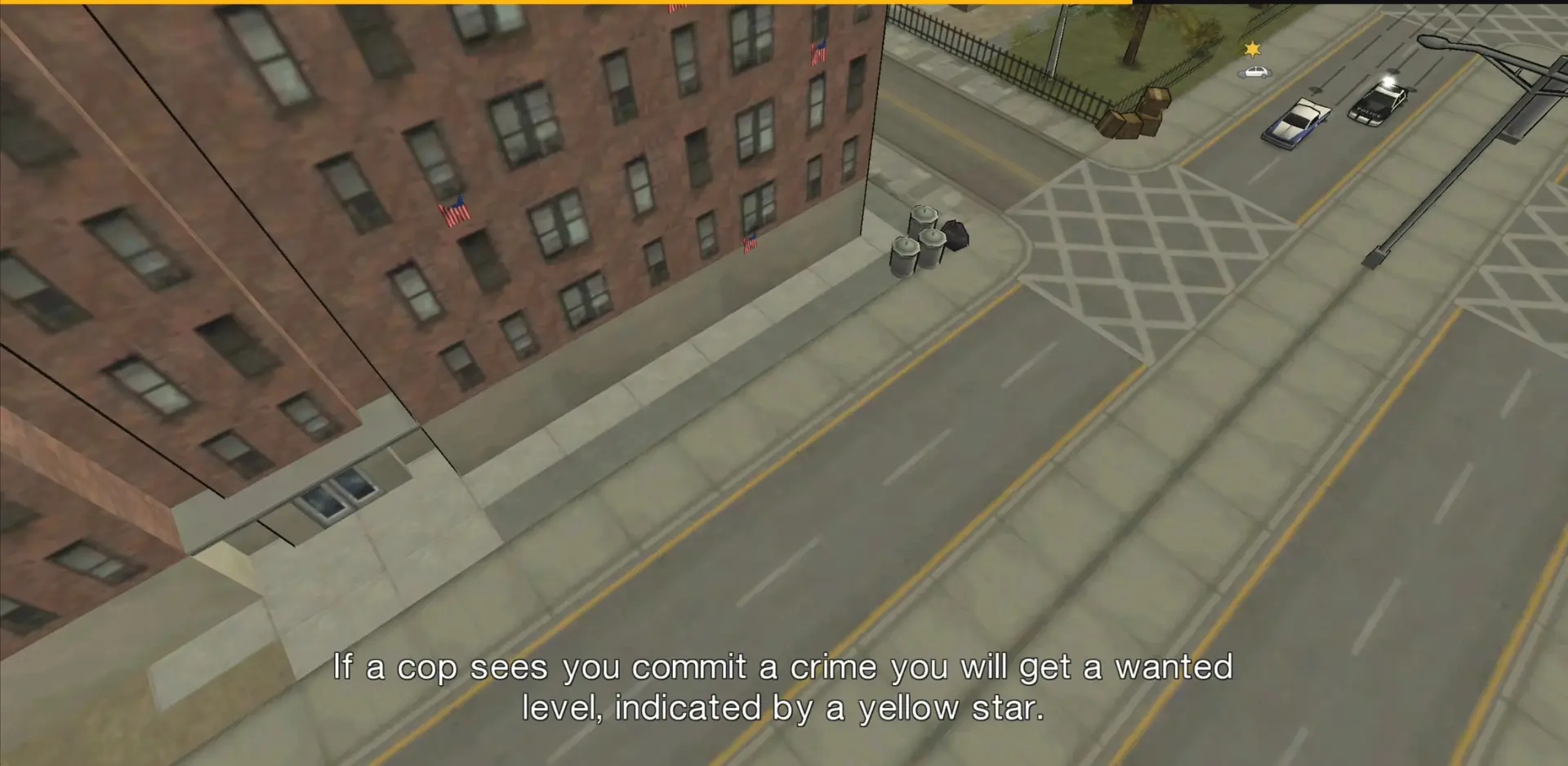 منظره‌ای از خیابان‌های شهر لیبرتی سیتی در بازی GTA Chinatown Wars