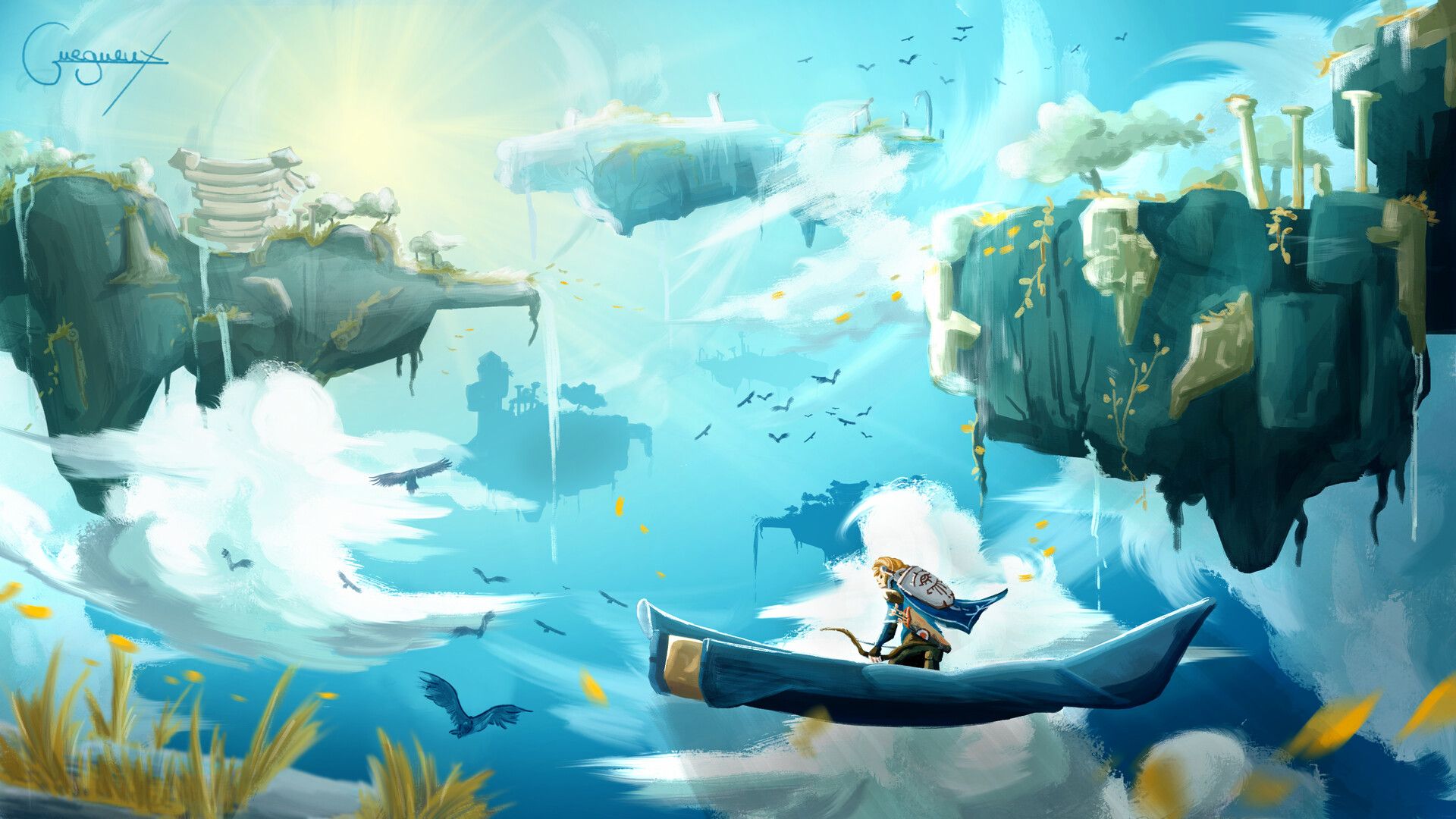 صخره‌های شناور و معلق در بازی The Legend of Zelda: Tears of the Kingdom