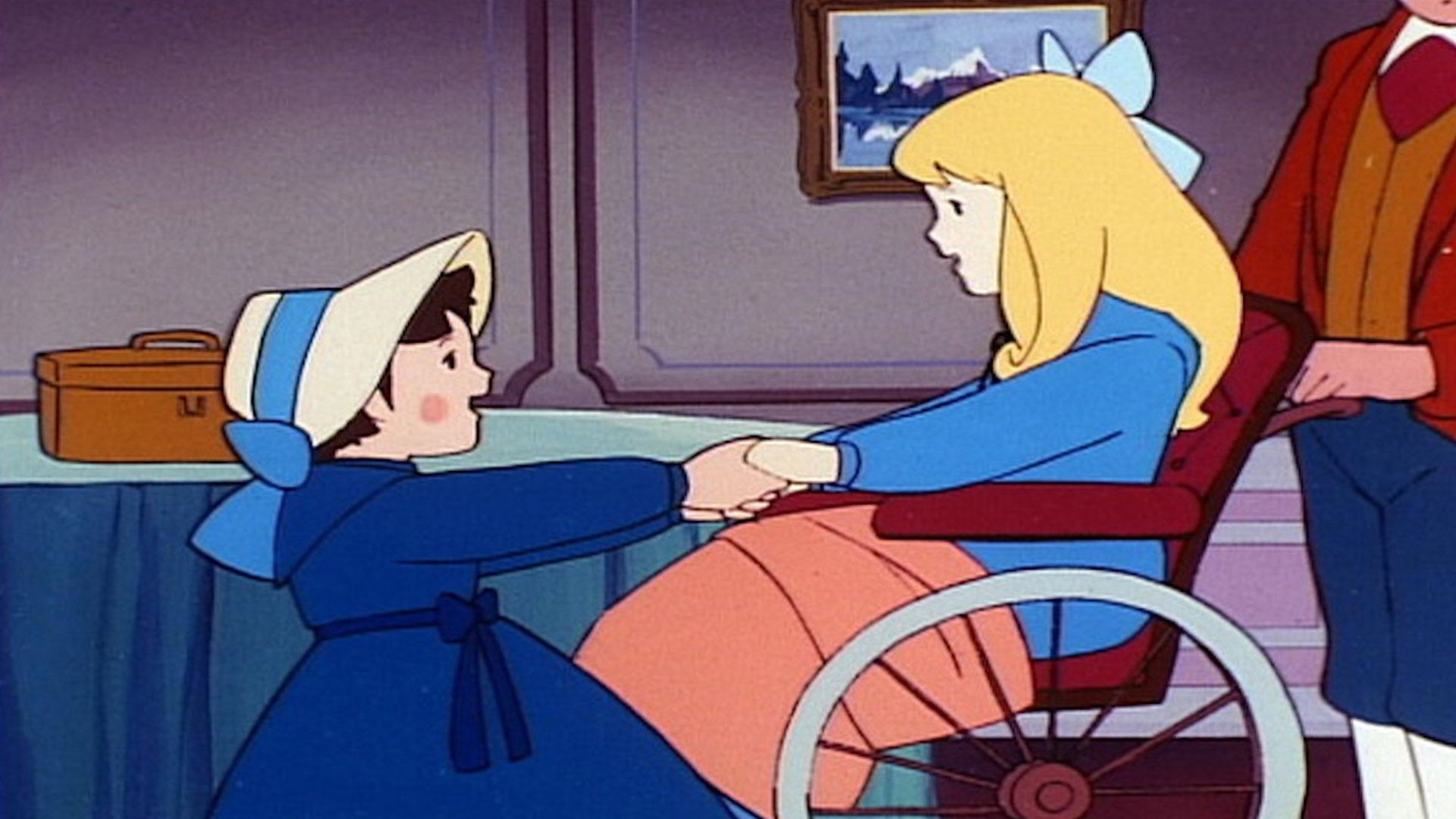 هایدی به همراه دوستش در کارتون Heidi, Girl of the Alps