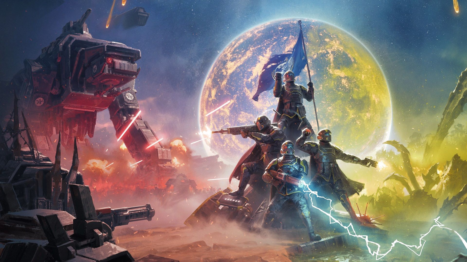 مبارزه با تهدیدات بیگانه در بازی Helldivers 2 