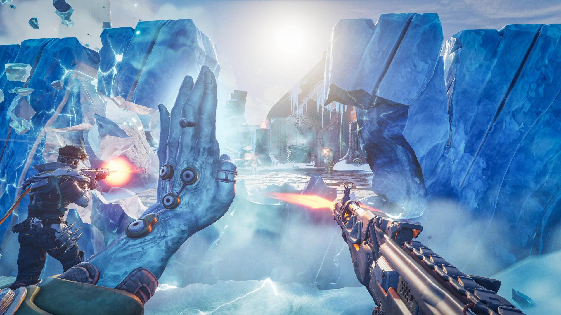 تیراندازی به سمت دشمنان در بازی Highguard