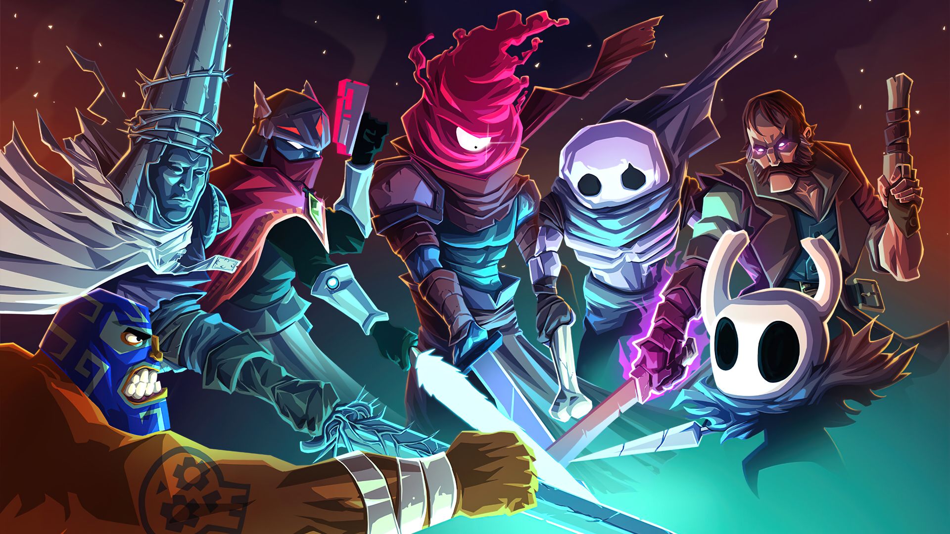 کراس‌اوور دو بازی Hollow Knight و Dead Cells
