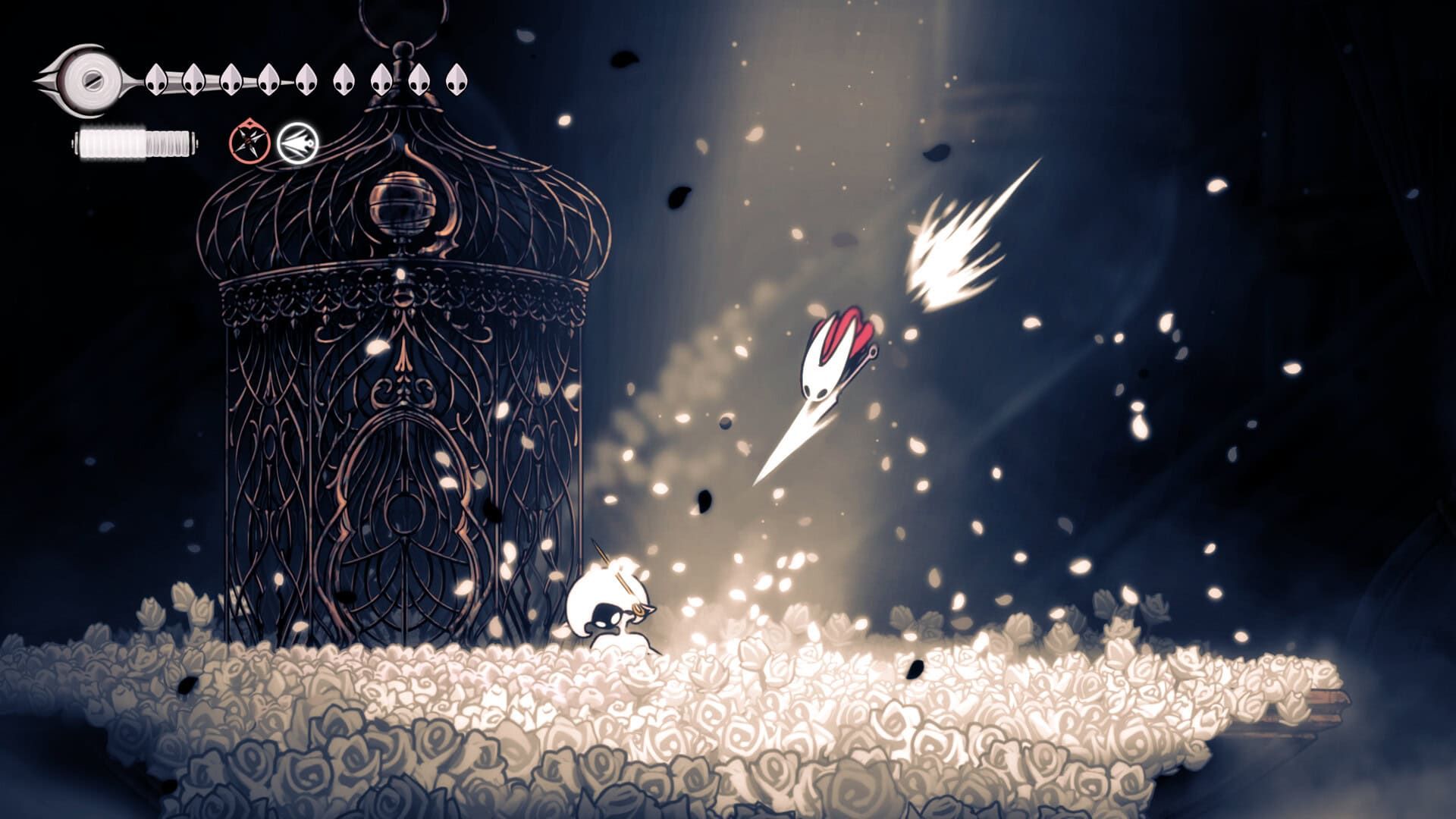 حمله هوایی هورنت در بازی Hollow Knight: Silksong