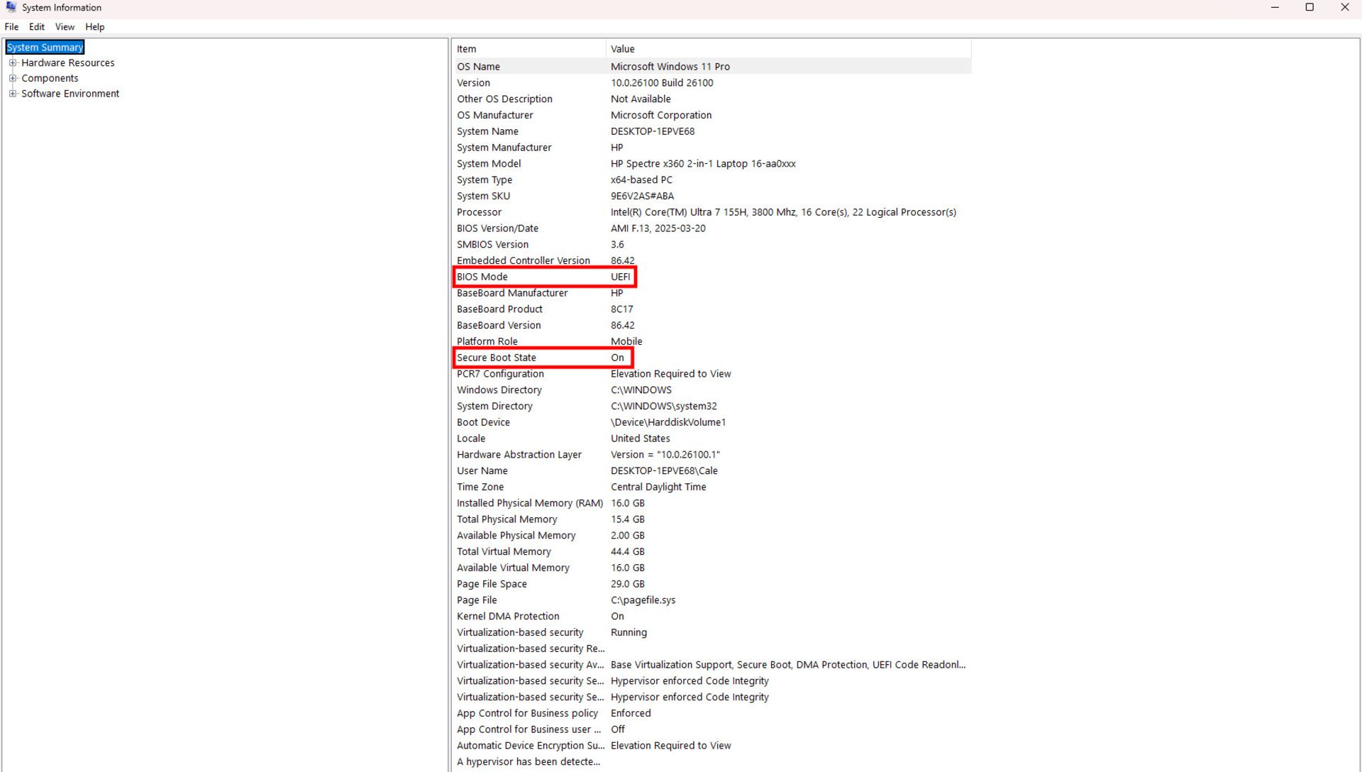 بررسی فعال بودن بوت امن (Secure Boot) در ویندوز ۱۰ و ویندوز ۱۱