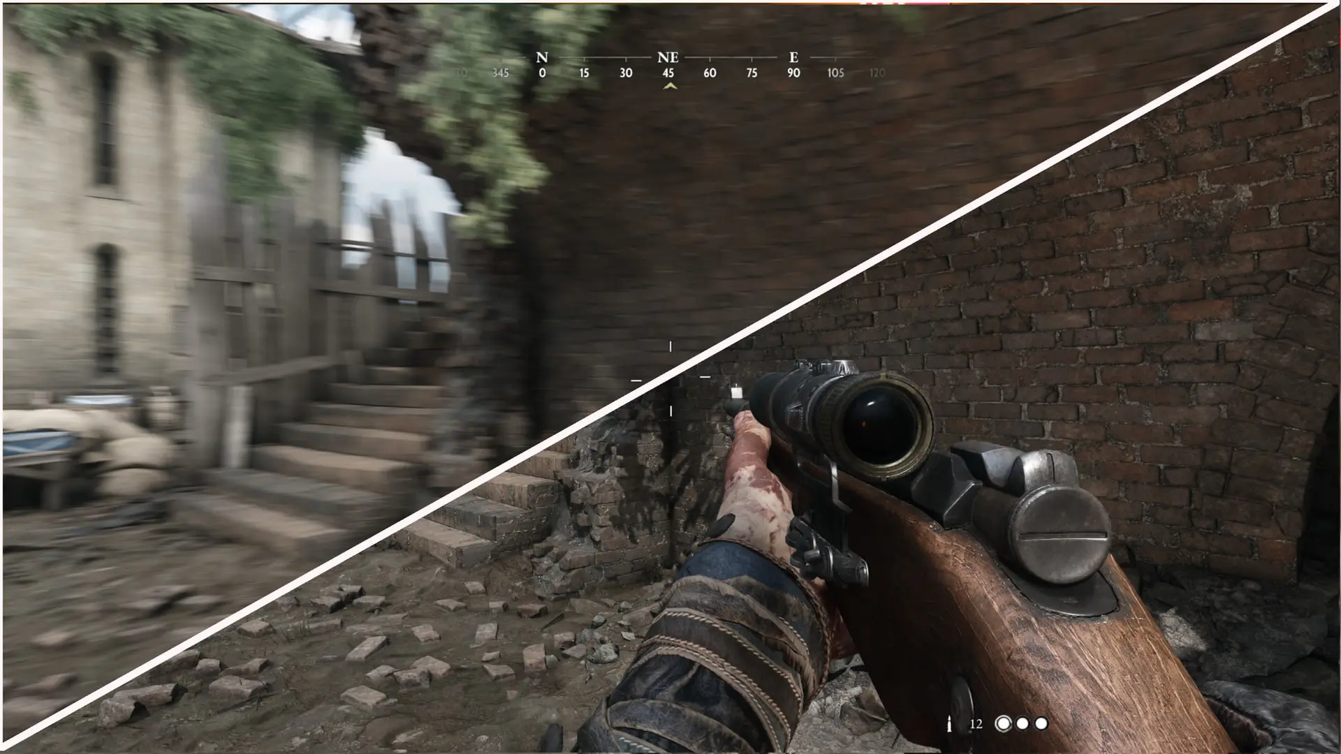 تفاوت افکت موشن بلور (Motion Blur) در محیط بازی Hunt: Showdown
