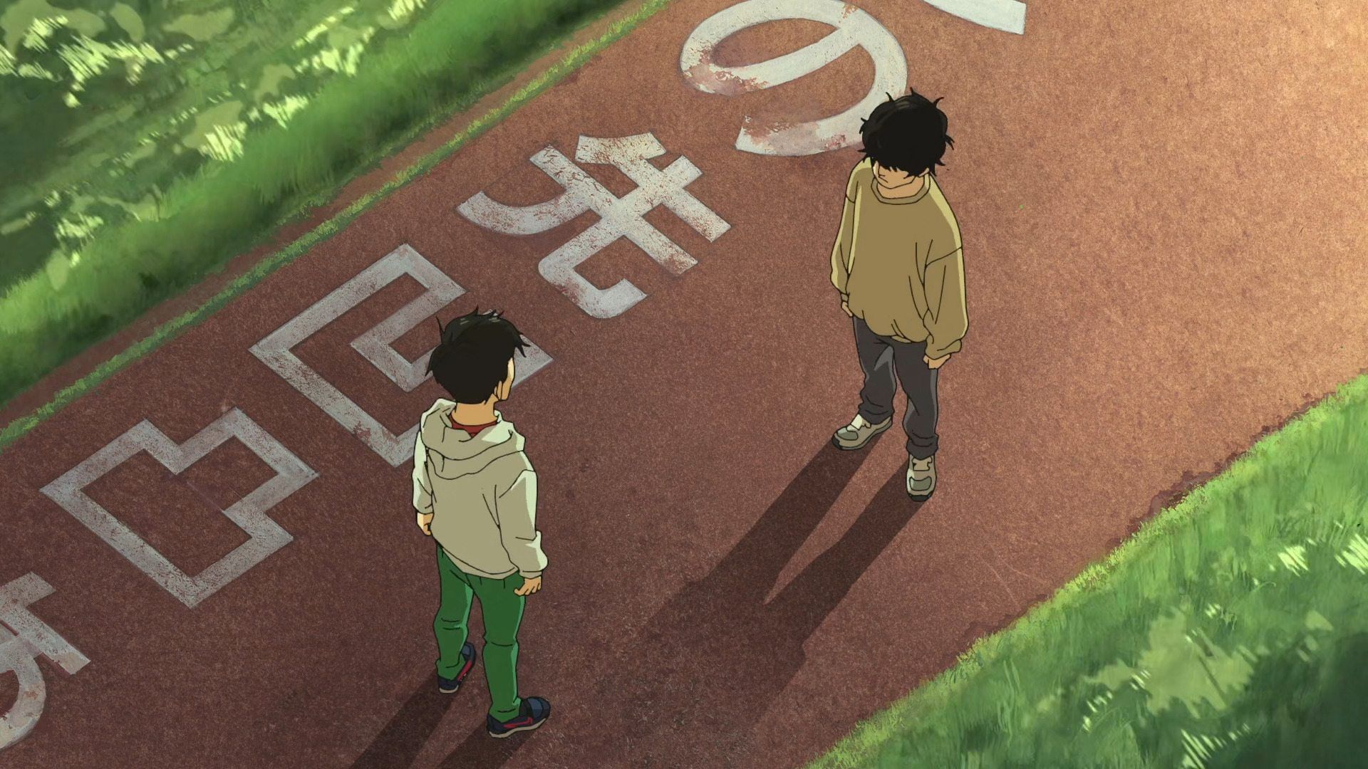 تاگاشی و کومیا در انیمه‌ی Hyakuemu (100 Meters)