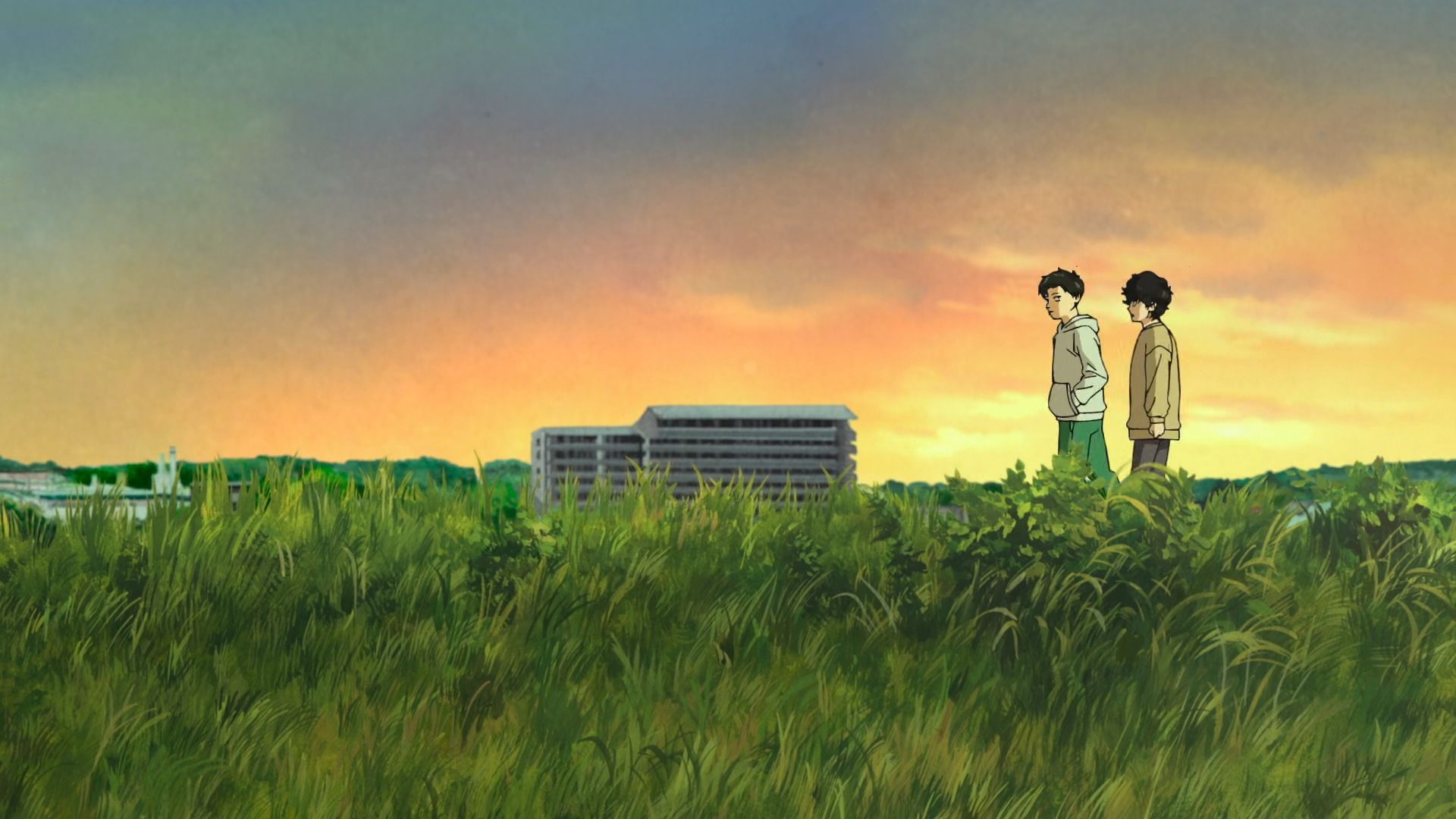 تاگاشی و کومیا در انیمه‌ی Hyakuemu (100 Meters)