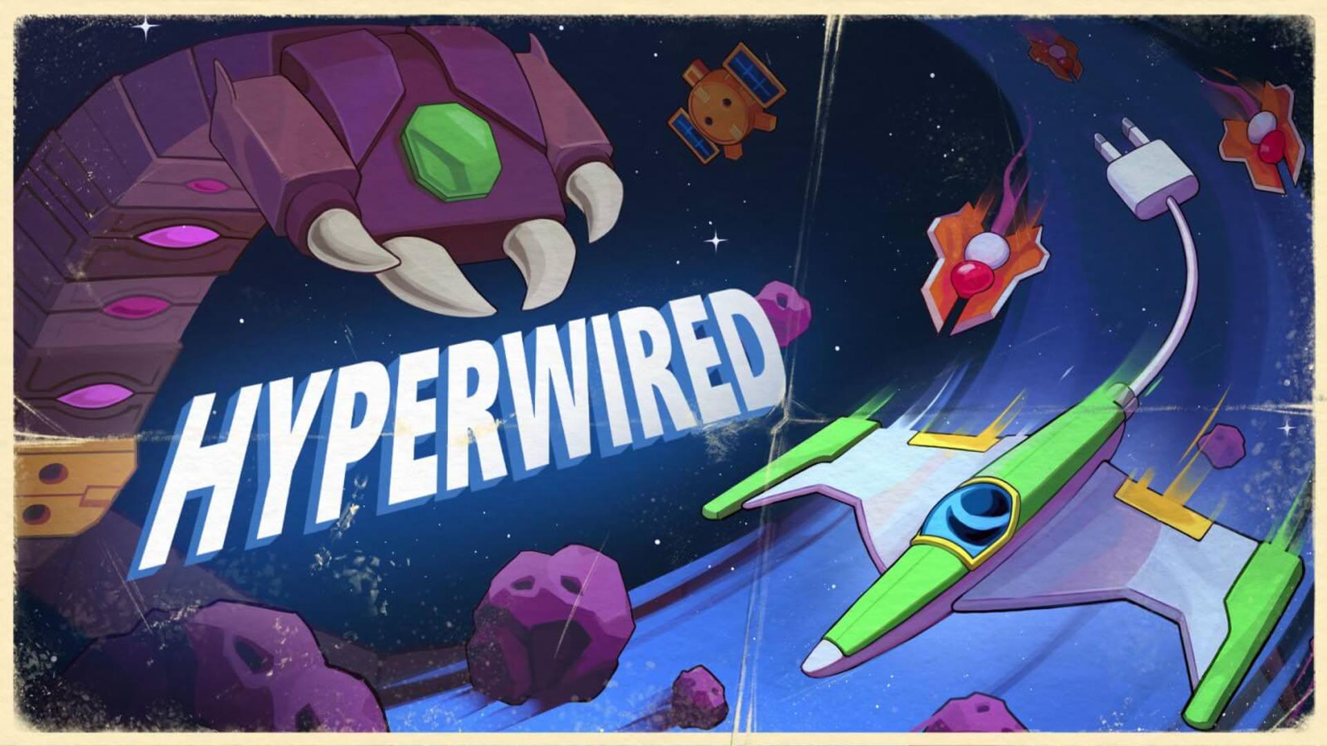 کاور اصلی بازی HYPERWIRED و لوگوی آن