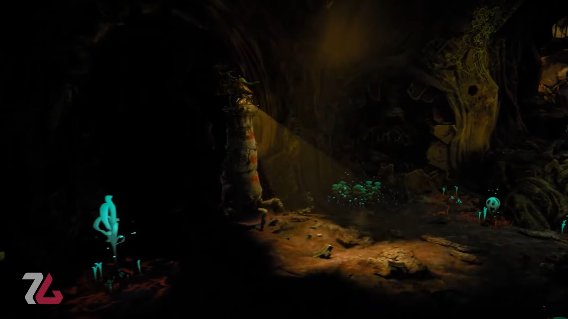 کاوش در غار از بازی The Keeper