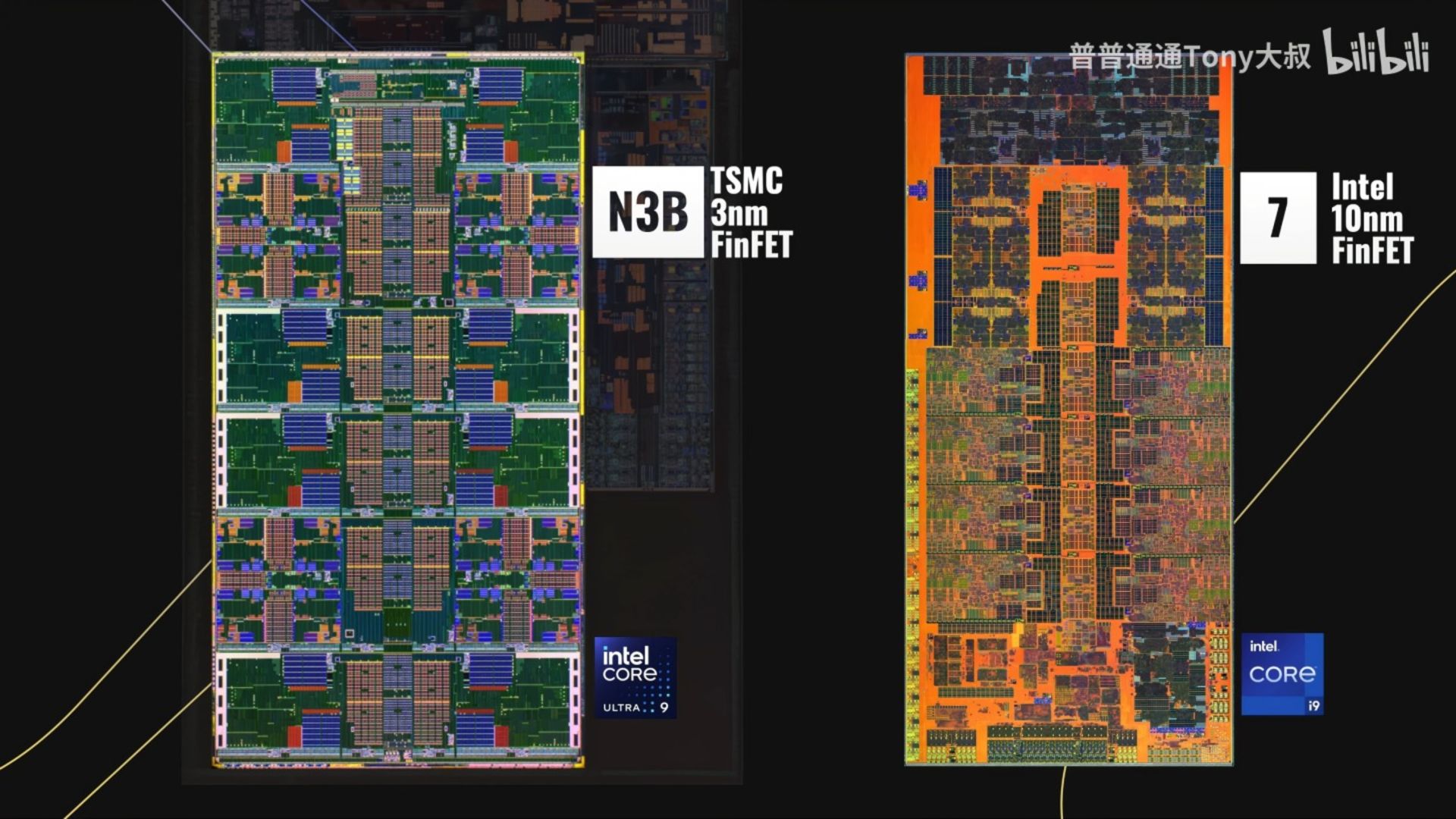 طراحی ساختار بلوکی یا کاشی های تشکیل دهنده قالب اصلی پردازنده Intel Core Ultra 9 285K