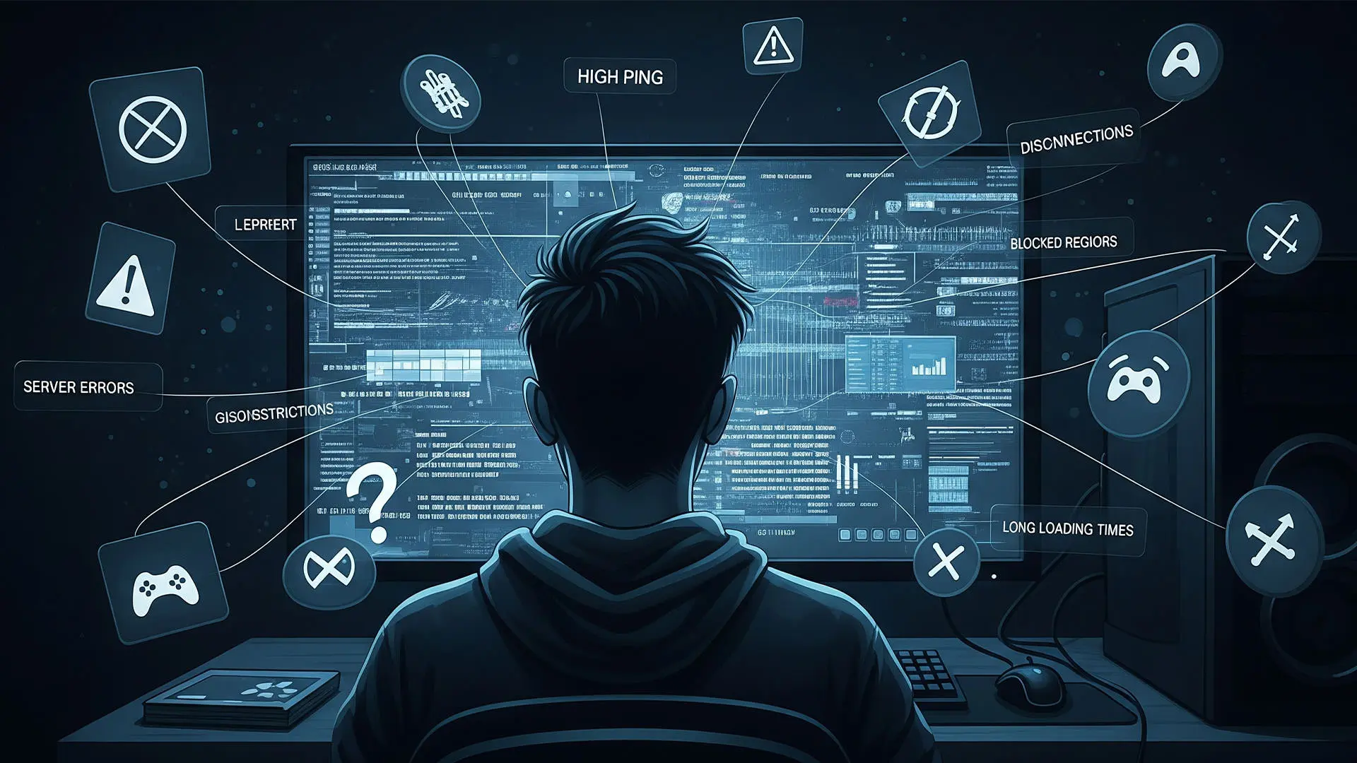 مشکلات اینترنت بازی‌های آنلاین