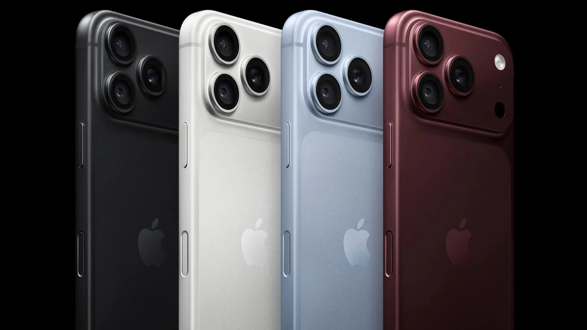 گوشی‌های آیفون ۱۸ پرو (iPhone 18 Pro) در چهار رنگ مختلف