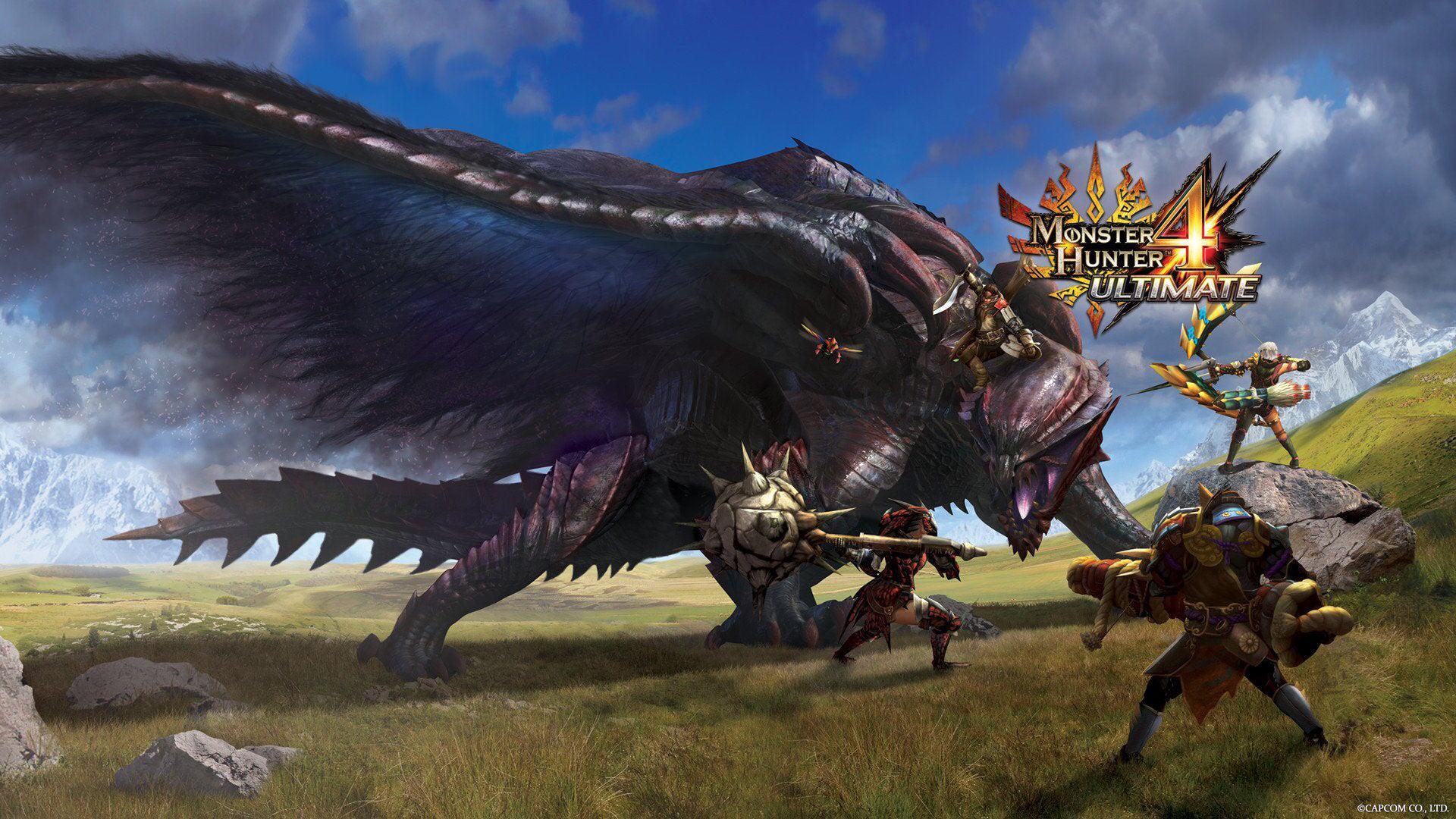 شخصیت‌های بازی Monster Hunter 4 Ultimate حین باس فایت
