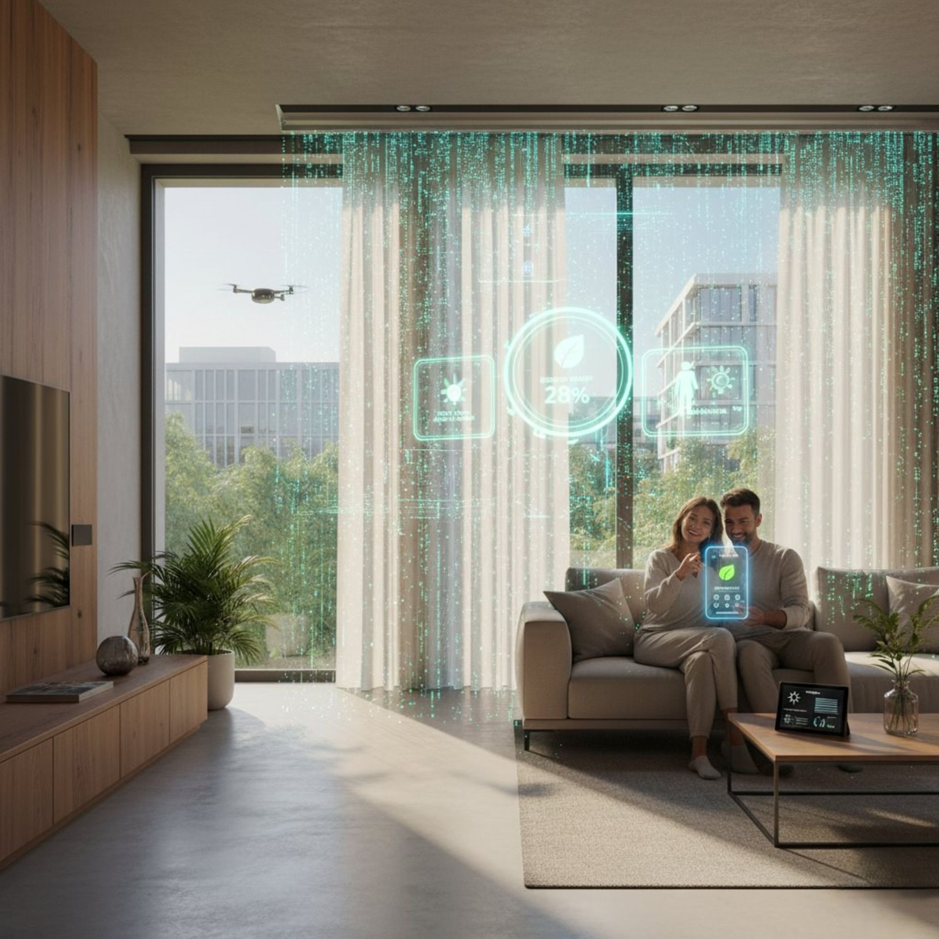 پرده‌های برقی هوشمند جهان اسمارت