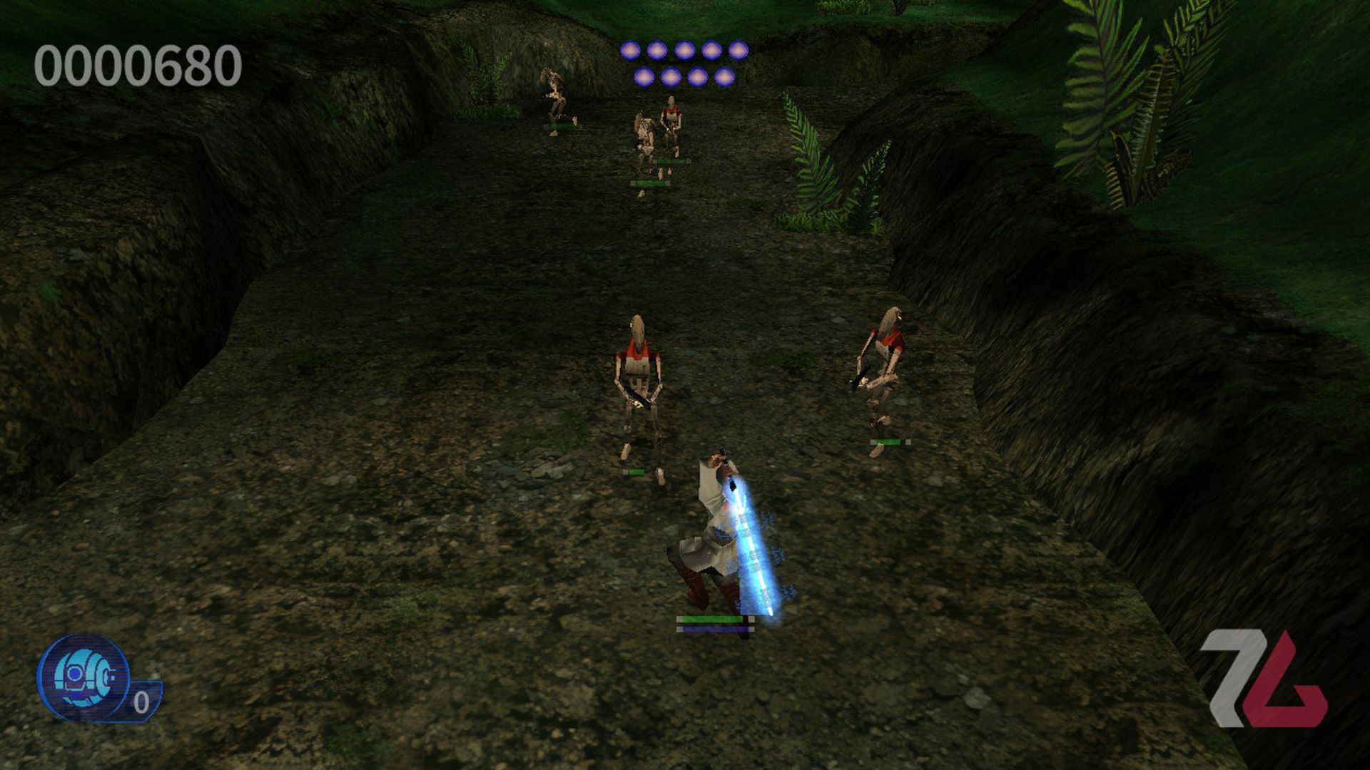 مرحله جنگل بازی Jedi Power Battles Remaster