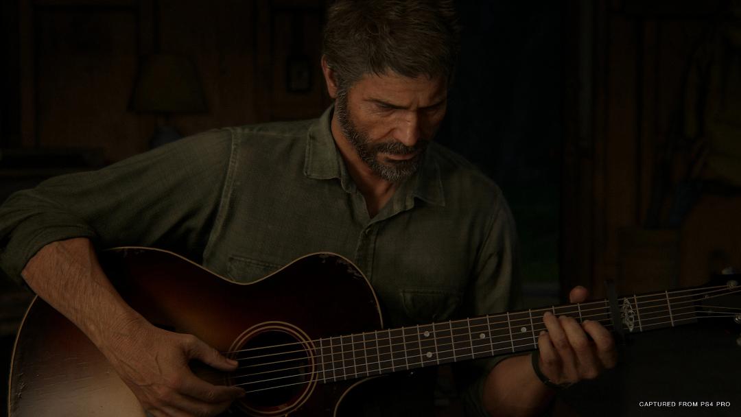گیتار نواختن جوئل (Joel) در بازی The Last of Us Part II