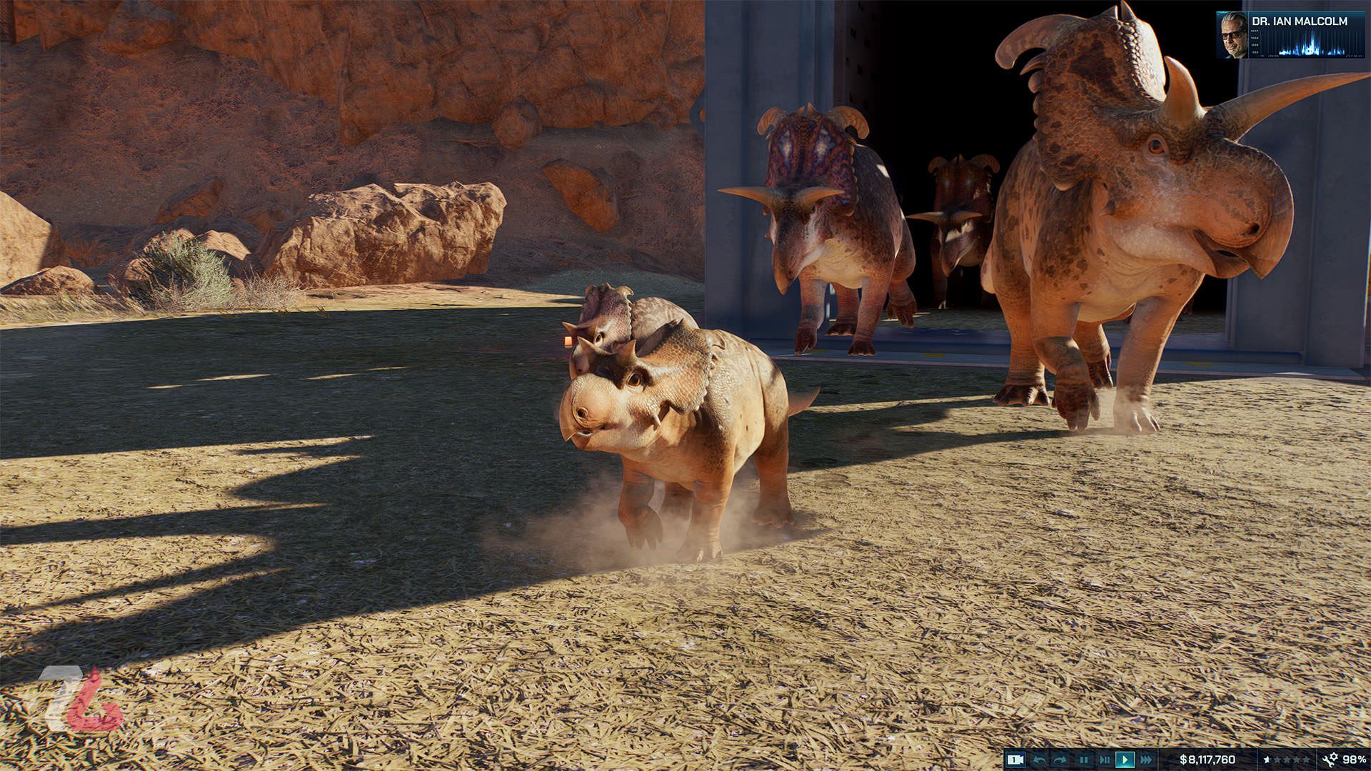 دایناسور بامزه در بازی Jurassic World Evolution 3