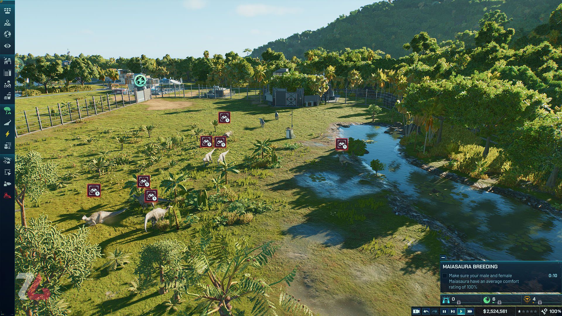 محیط زندگی دایناسورها در بازی Jurassic World Evolution 3