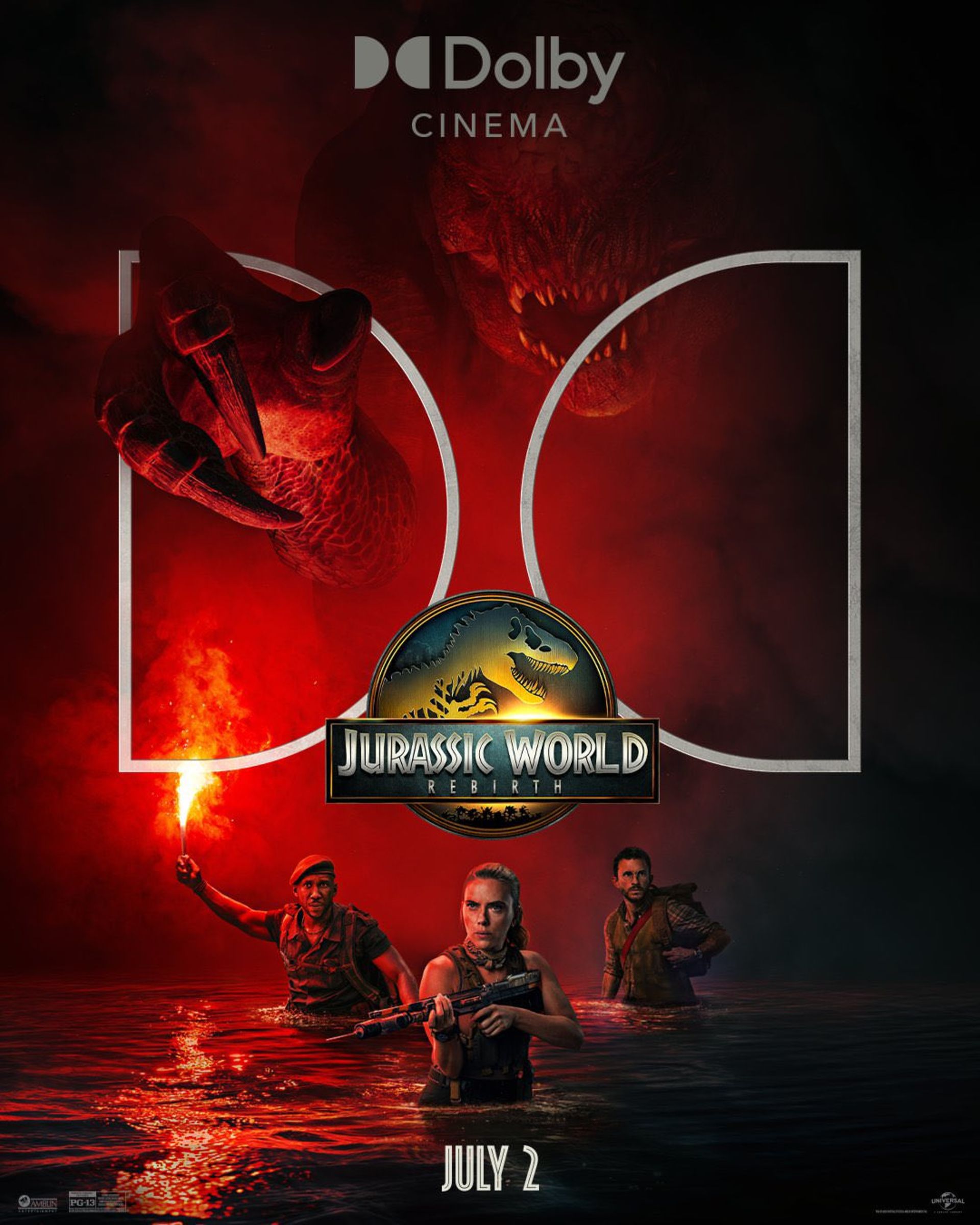 پوستر دالبی سینما فیلم Jurassic World Rebirth