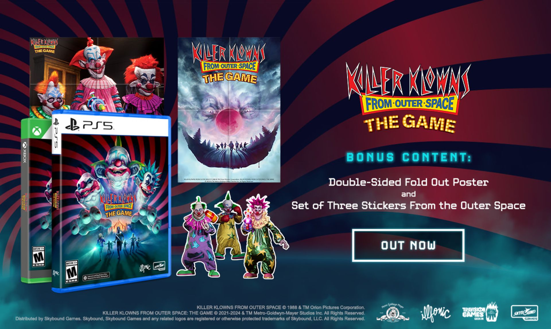 محتویات نسخه فیزیکی بازی Killer Klowns from Outer Space