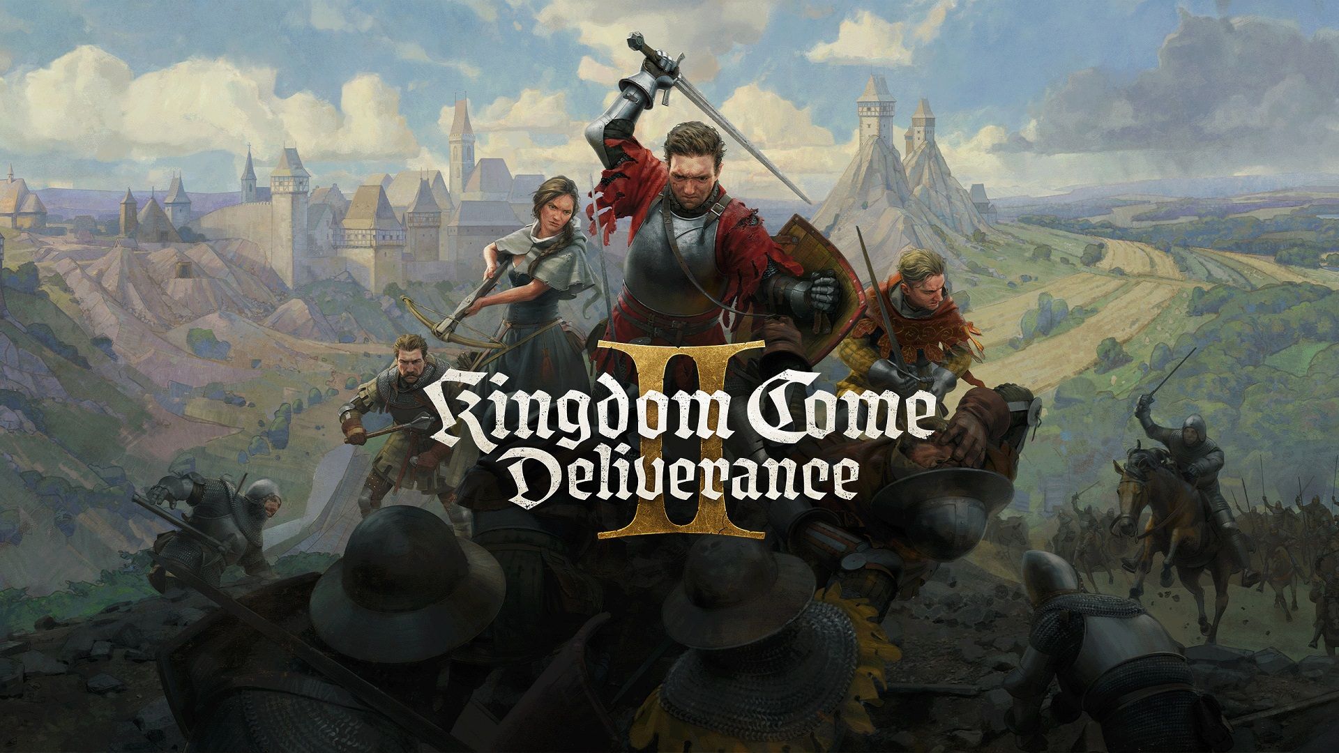 مبارزه هنری و همراهانش با دشمنان در پوستر بازی Kingdom Come: Deliverance 2